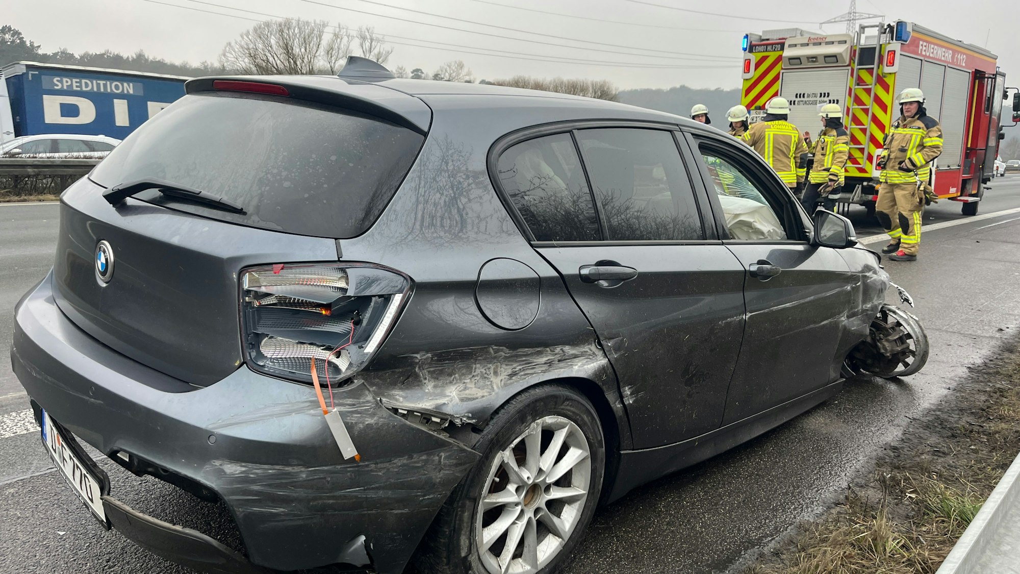Auf der Autobahn 3 ist in der Nähe des Rastplatzes Sülztal zum wiederholten Male zu einem Unfall gekommen. Foto: Ralf Rohrmoser-von Glasow