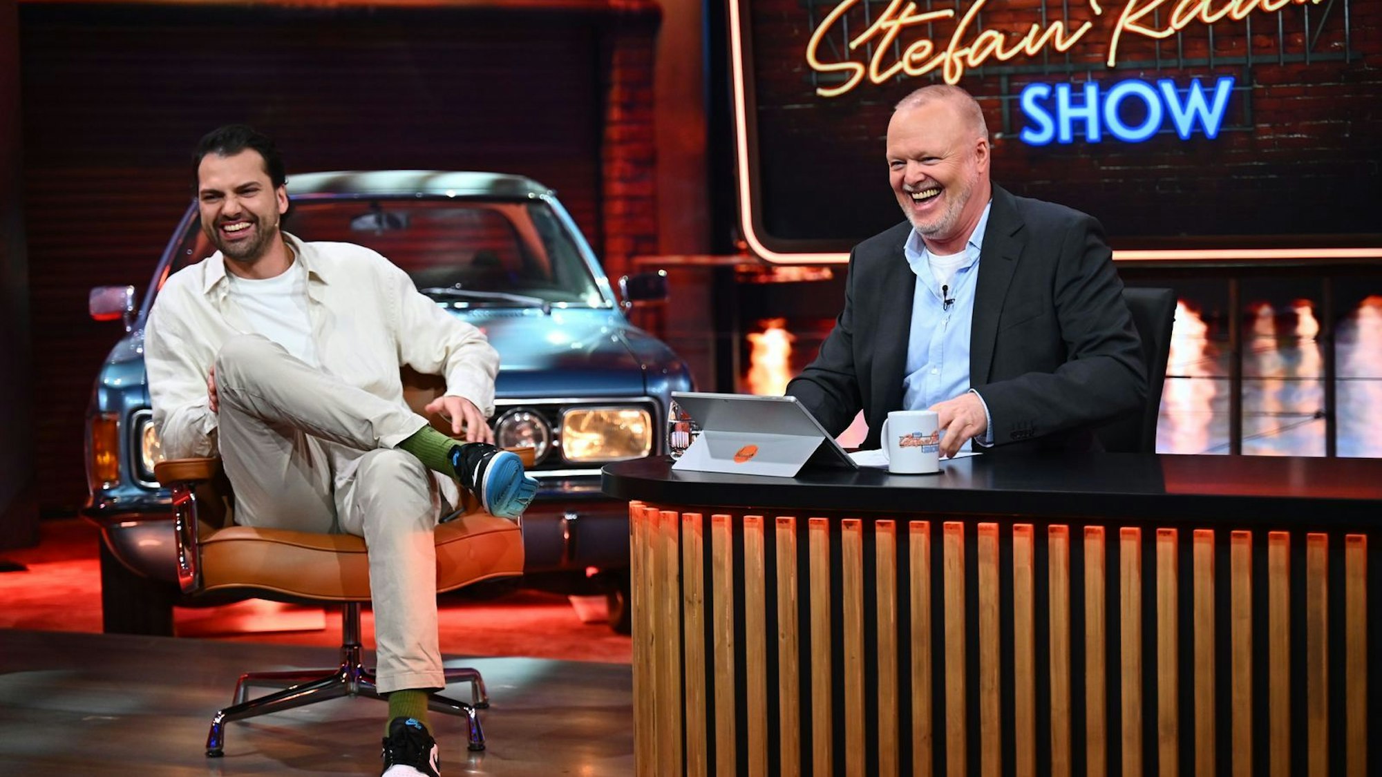 Jimi Blue Ochsenknecht war in der neuen Episode „Die Stefan Raab Show“ zu Gast. (Bild: RTL / Raab Entertainment / Julia Feldhagen)