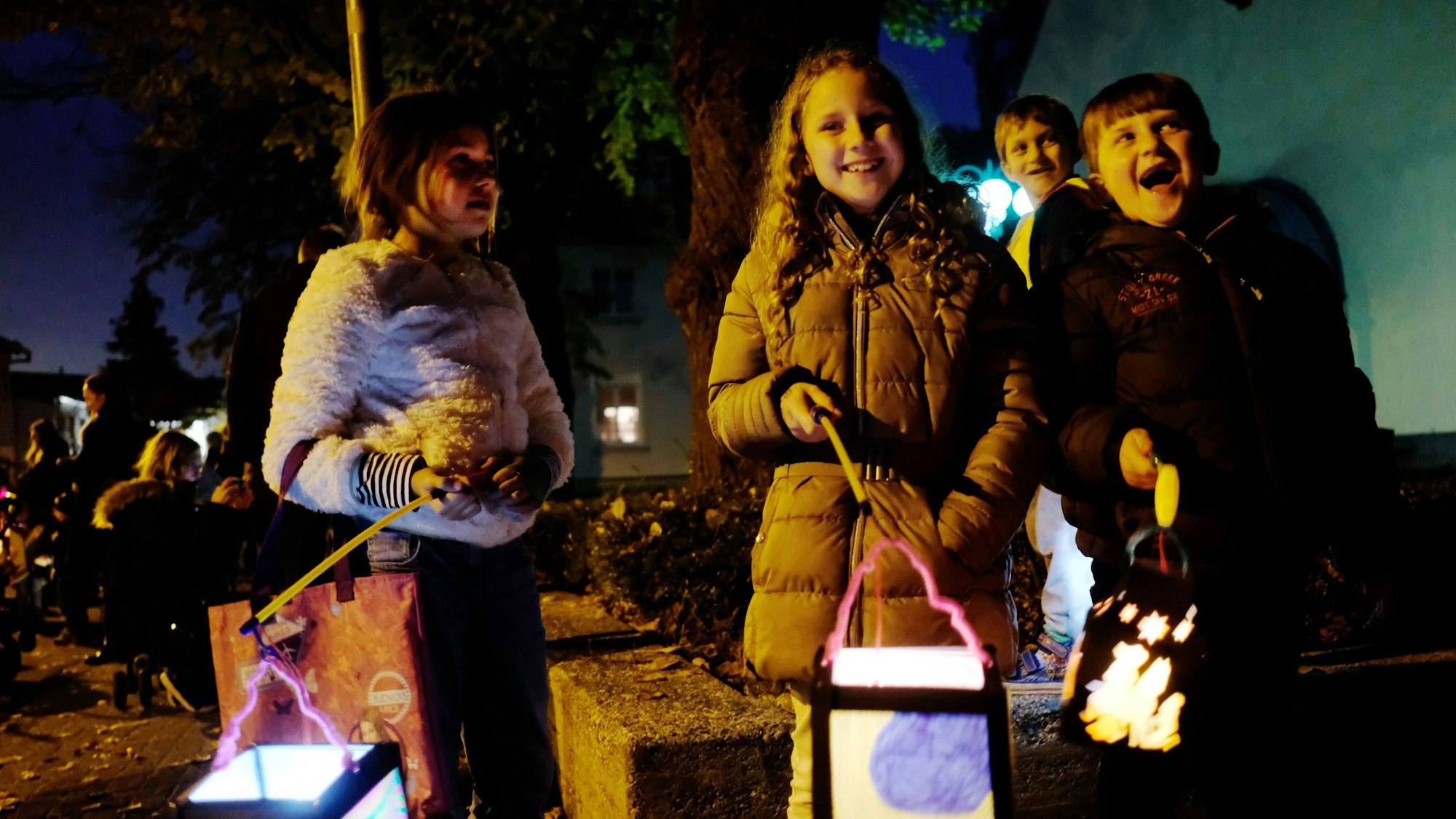 Martinszug mit Kindern.