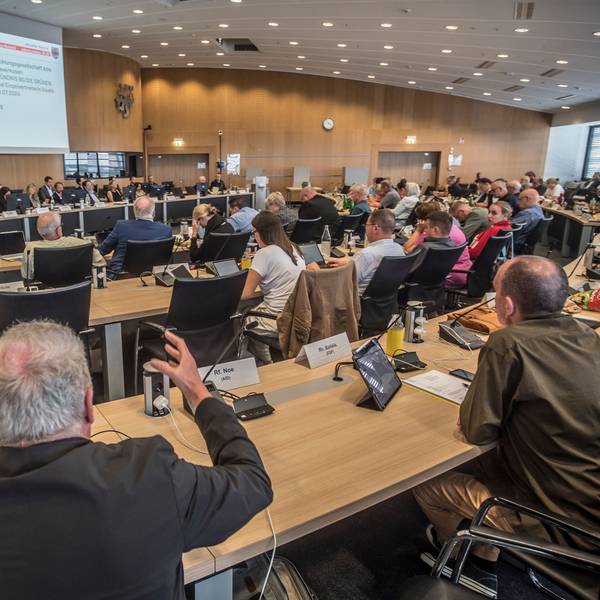 Der Ratssaal in Leverkusen.