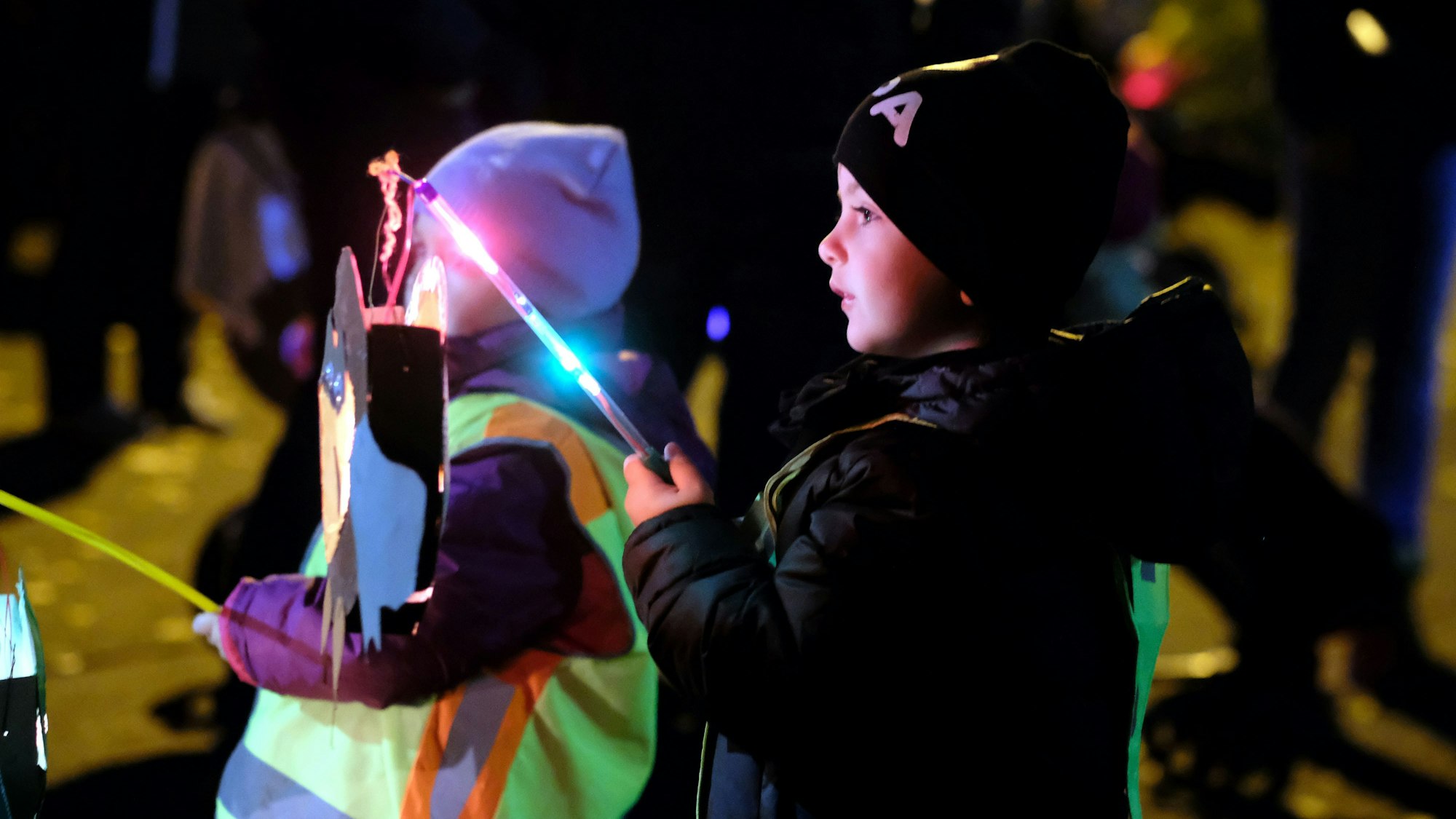Martinszug mit Kindern.