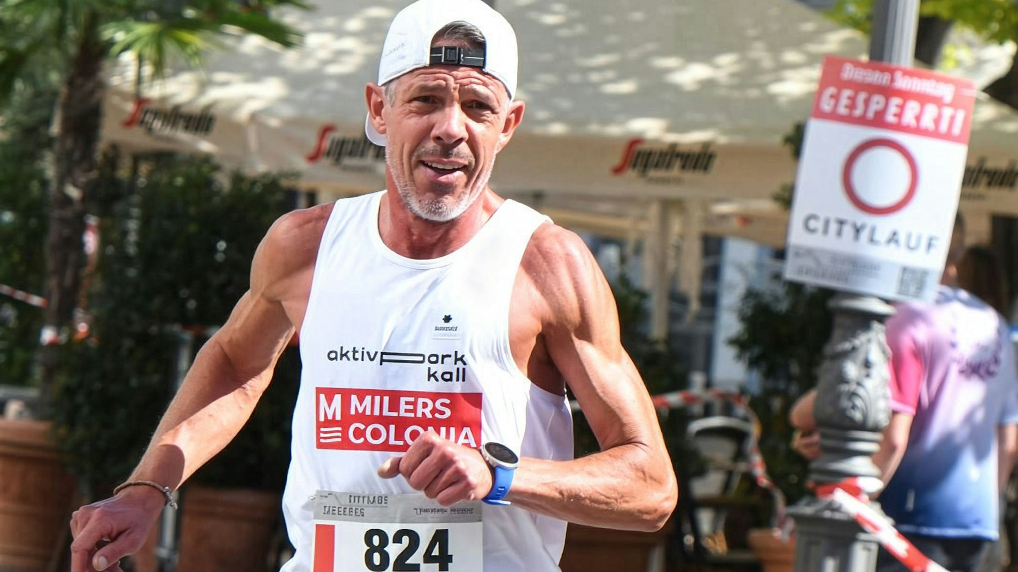 Das Bild zeigt Markus Mey bei der deutschen Meisterschaft über zehn Kilometer.