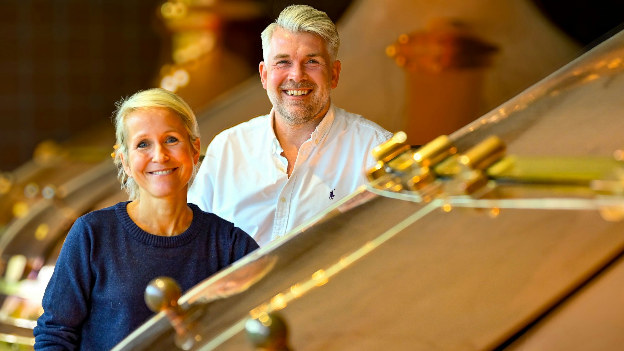 Tina Haas und Sebastian Brack im Porträt.