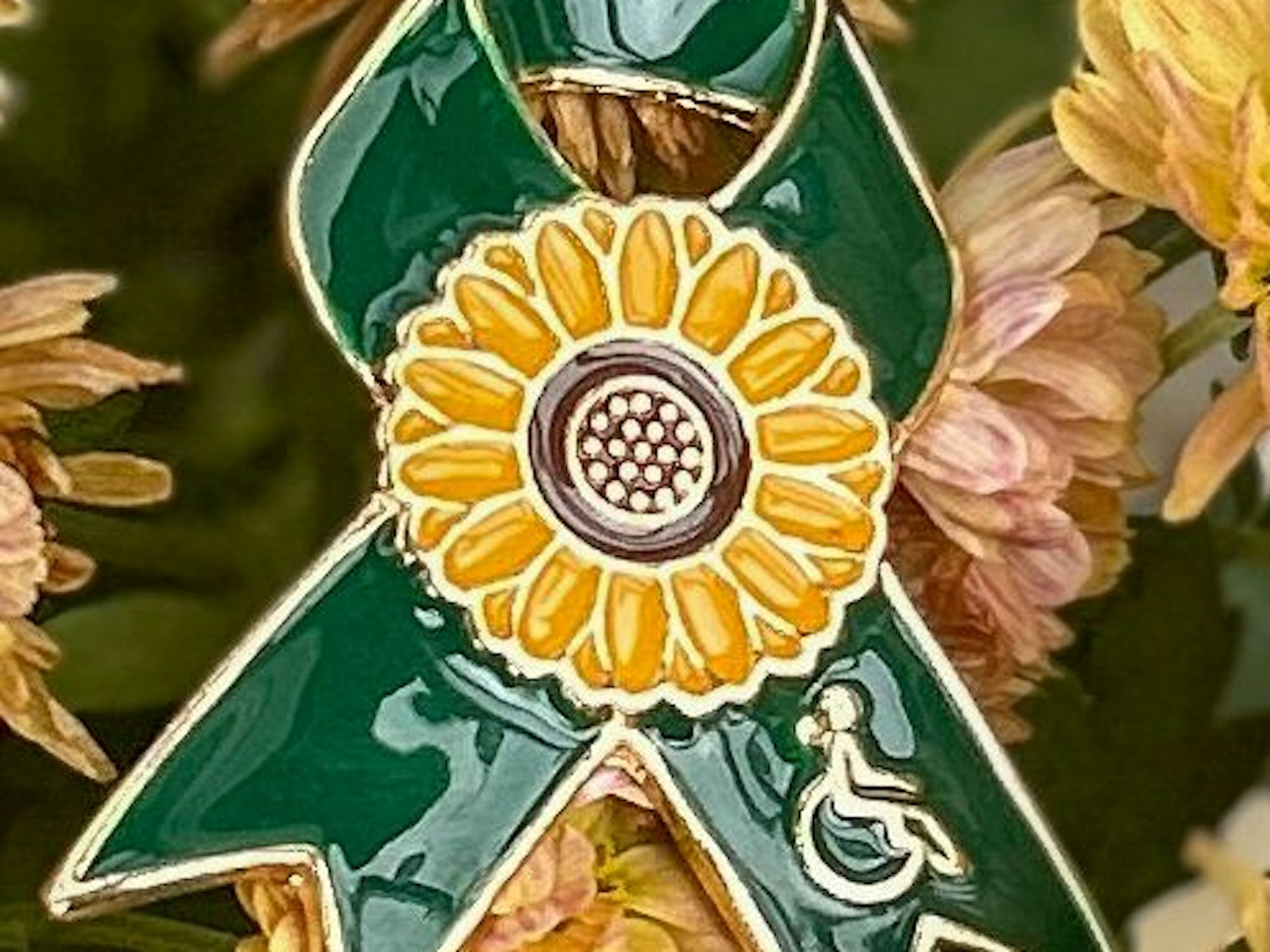 Die Sonnenblume ist das Symbol für nicht sichtbare Einschränkungen.