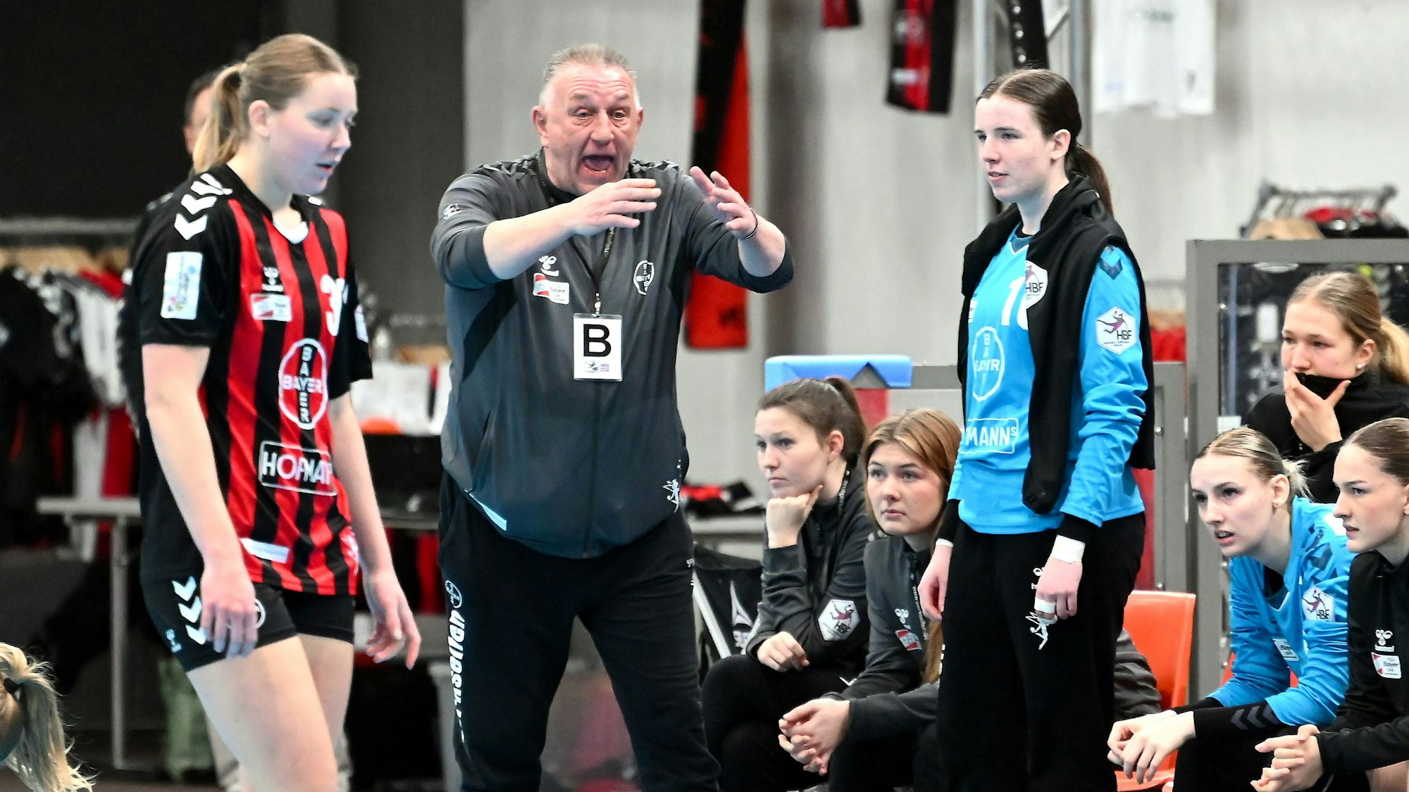 23.02.2025, Handball-Bayer 04 Leverkusen - Metzingen
TR: Michael Biegler (Bayer)
Fotoi: Uli Herhaus