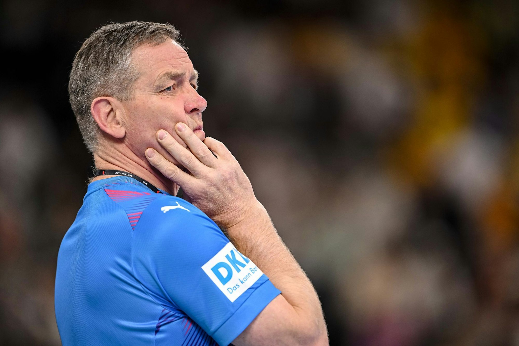 Kein Grund zur Freude. Alfred Gislason ist nicht zufrieden mit der Mannschaftsleistung.
