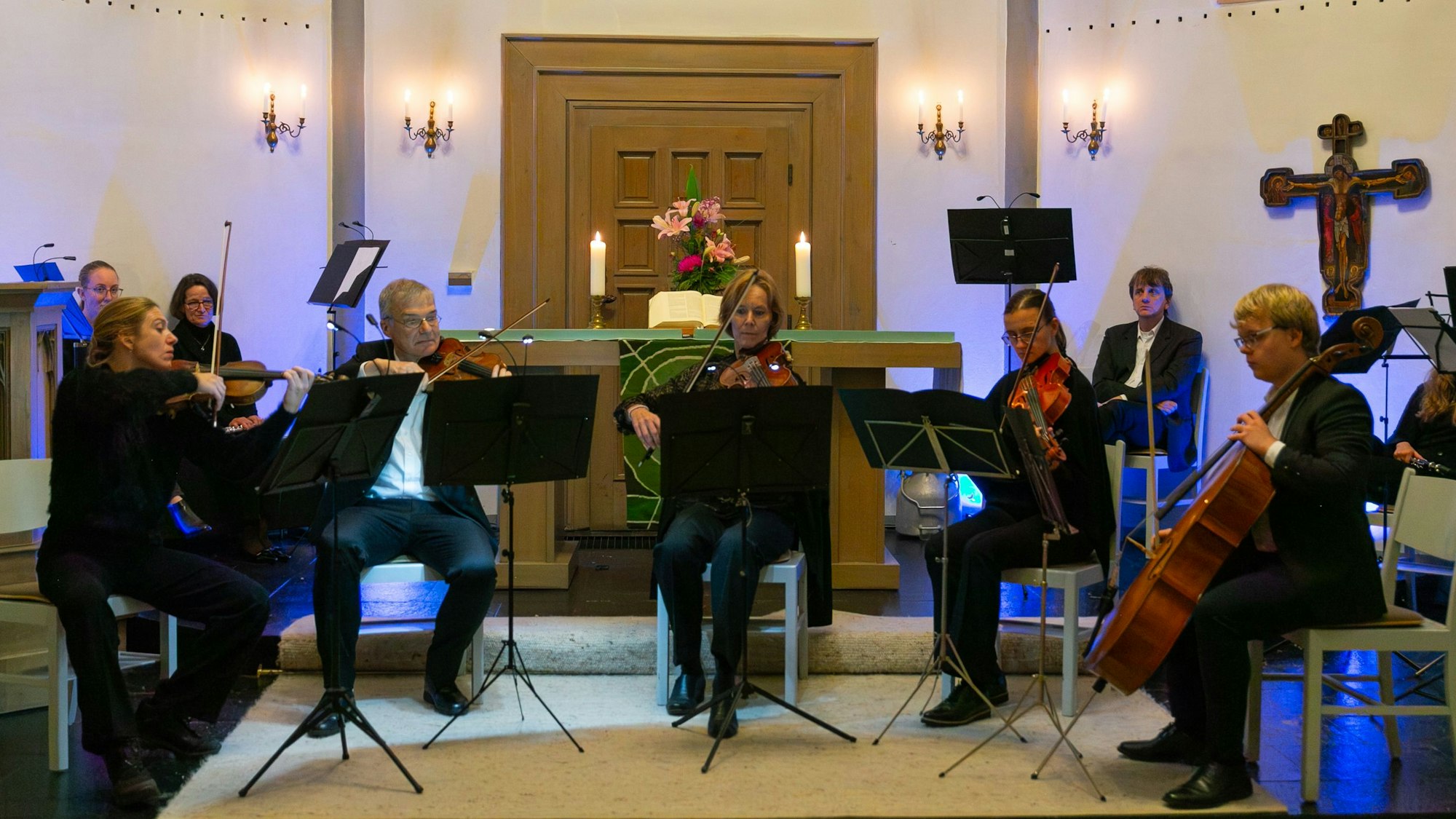 Bei der „Langen Nacht der Kirche“ in der evangelischen Kirche spielte auch das Kammerensemble des Sinfonieorchesters der TH Köln.
