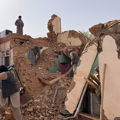 Bei dem Erdbeben in Afghanistan gab es viele Tote.