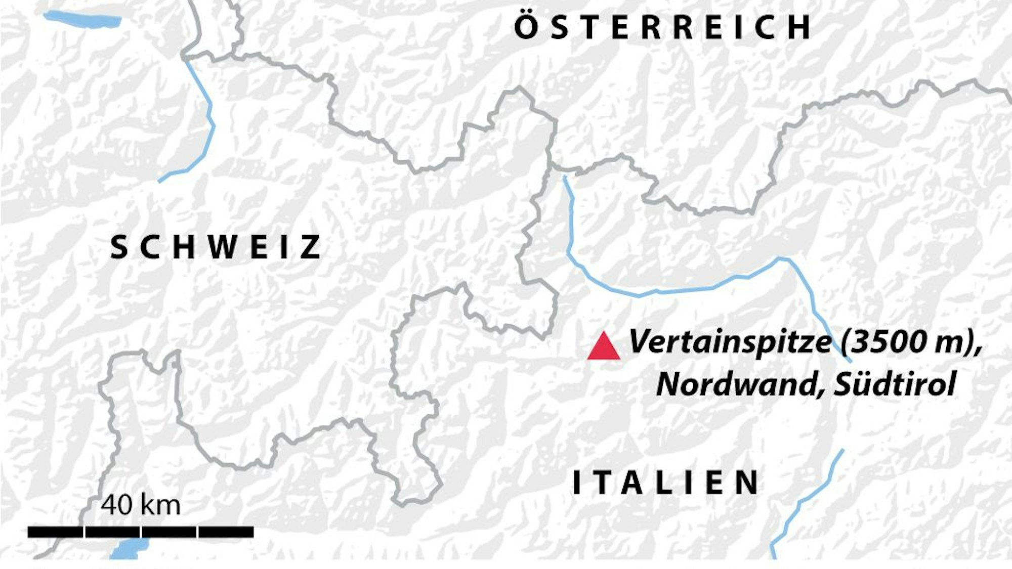 An der Vertainspitze sind fünf Deutsche verunglückt.