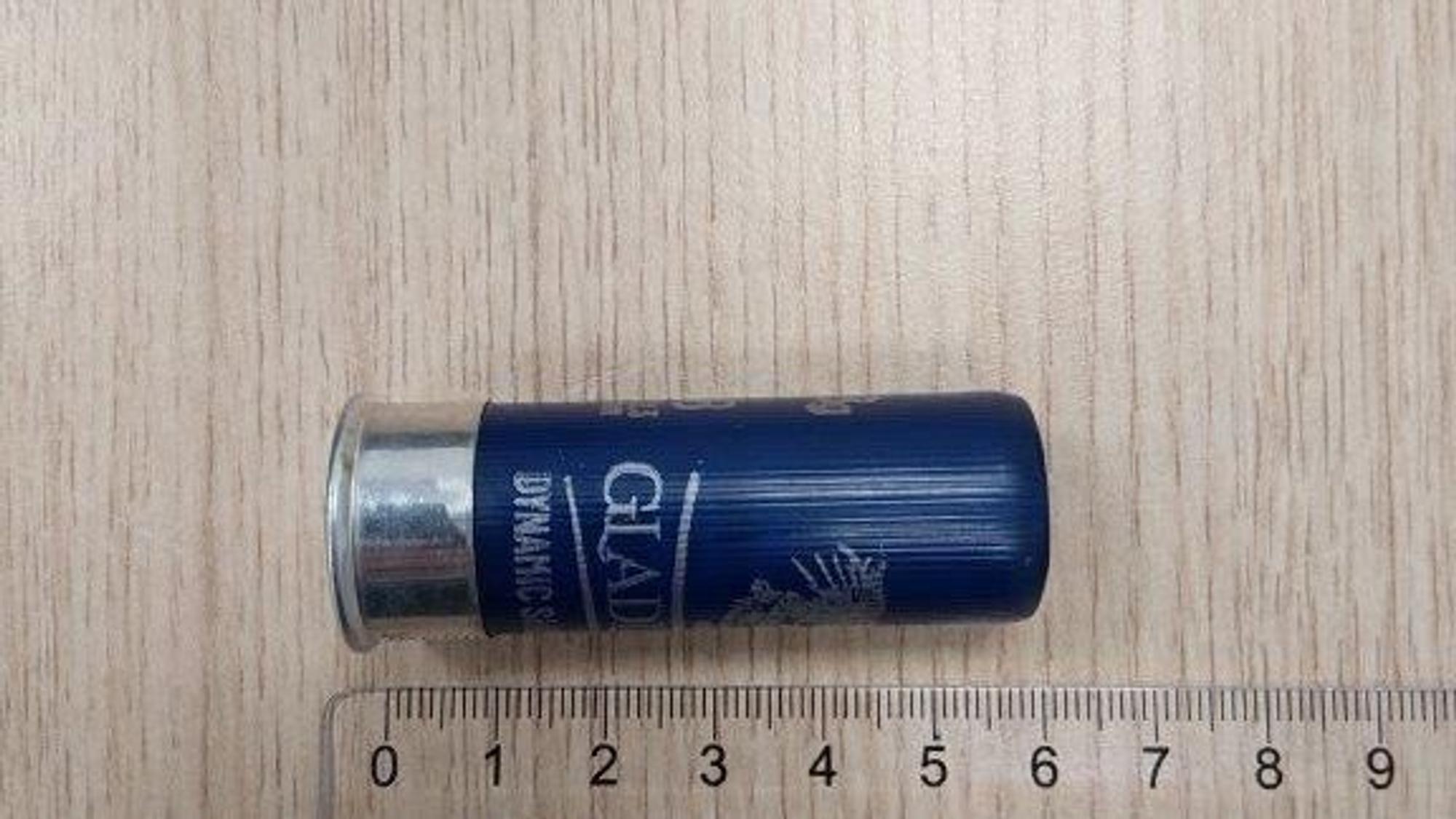 Eine Schrotpatrone