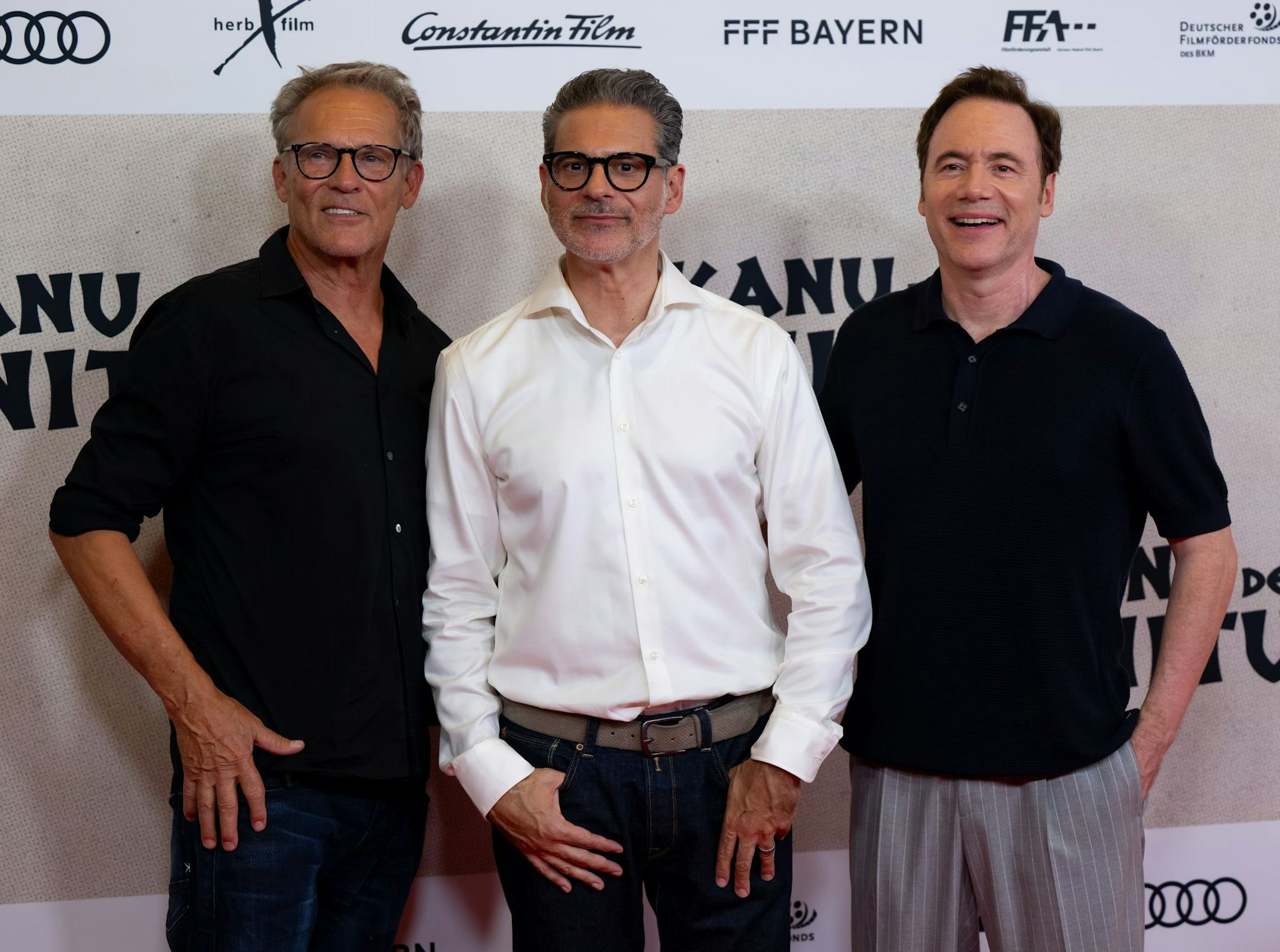 Christian Tramitz (l-r), Rick Kavanian und Michael «Bully» Herbig feiern zurzeit mit «Das Kanu des Manitu» einen riesigen Erfolg. (Archivbild)