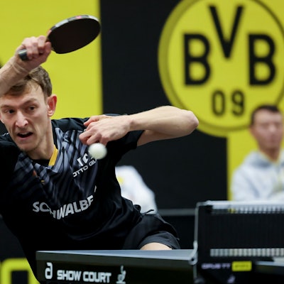 Adrien Rassenfosse spielt am 26.10. 25 in der Tischtennis-Bundesliga mt den Schwalben Bergneustadt gegen Borussia Dortmund.