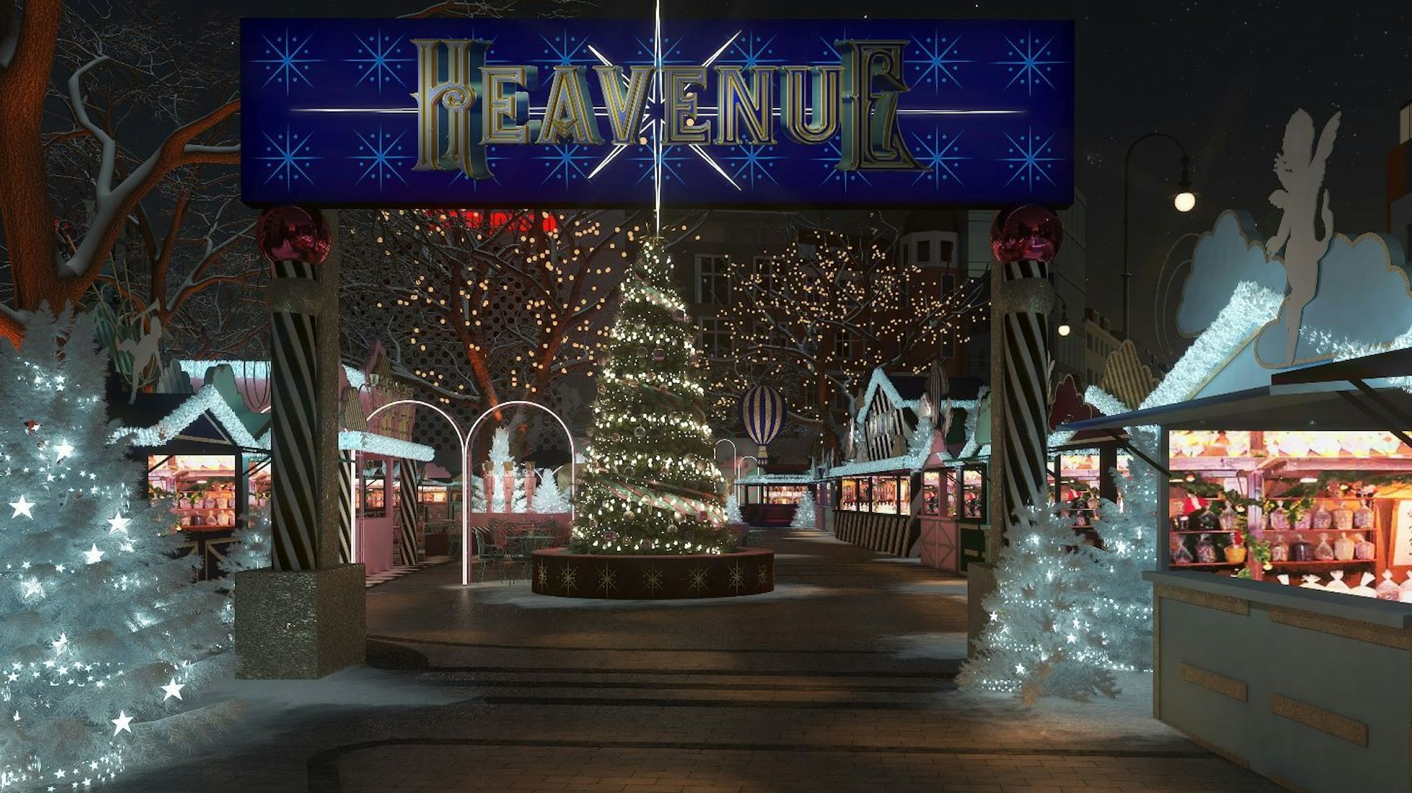 Ansicht Weihnachstmarkt Heavenue Cologne