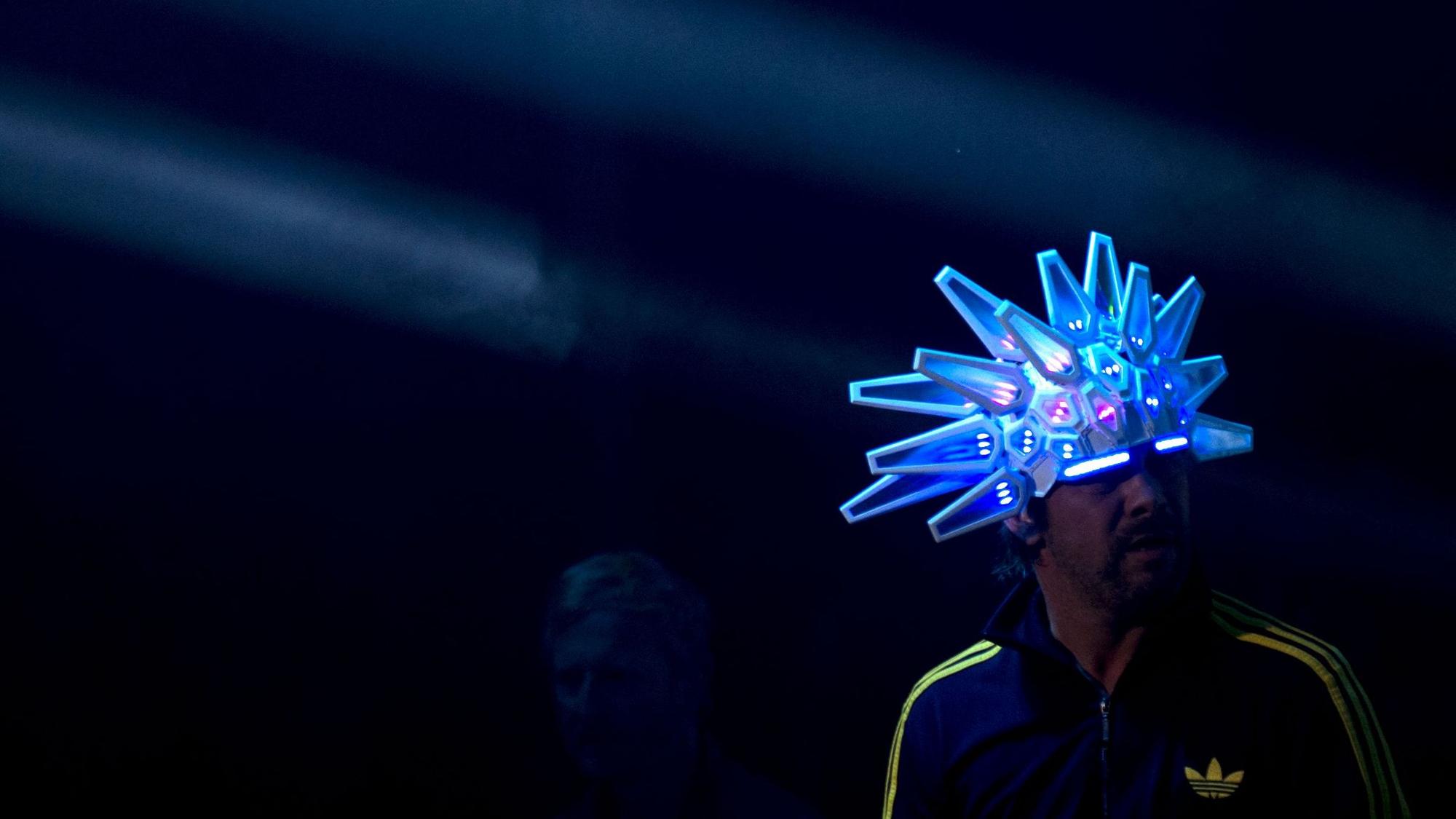 Der britische Sänger Jay Kay von Jamiroquai tritt während eines Konzerts beim Starlite Music Festival in Marbella auf.