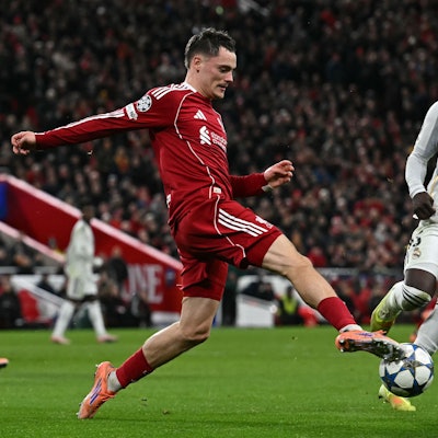 Florian Wirtz (l.) vom FC Liverpool.