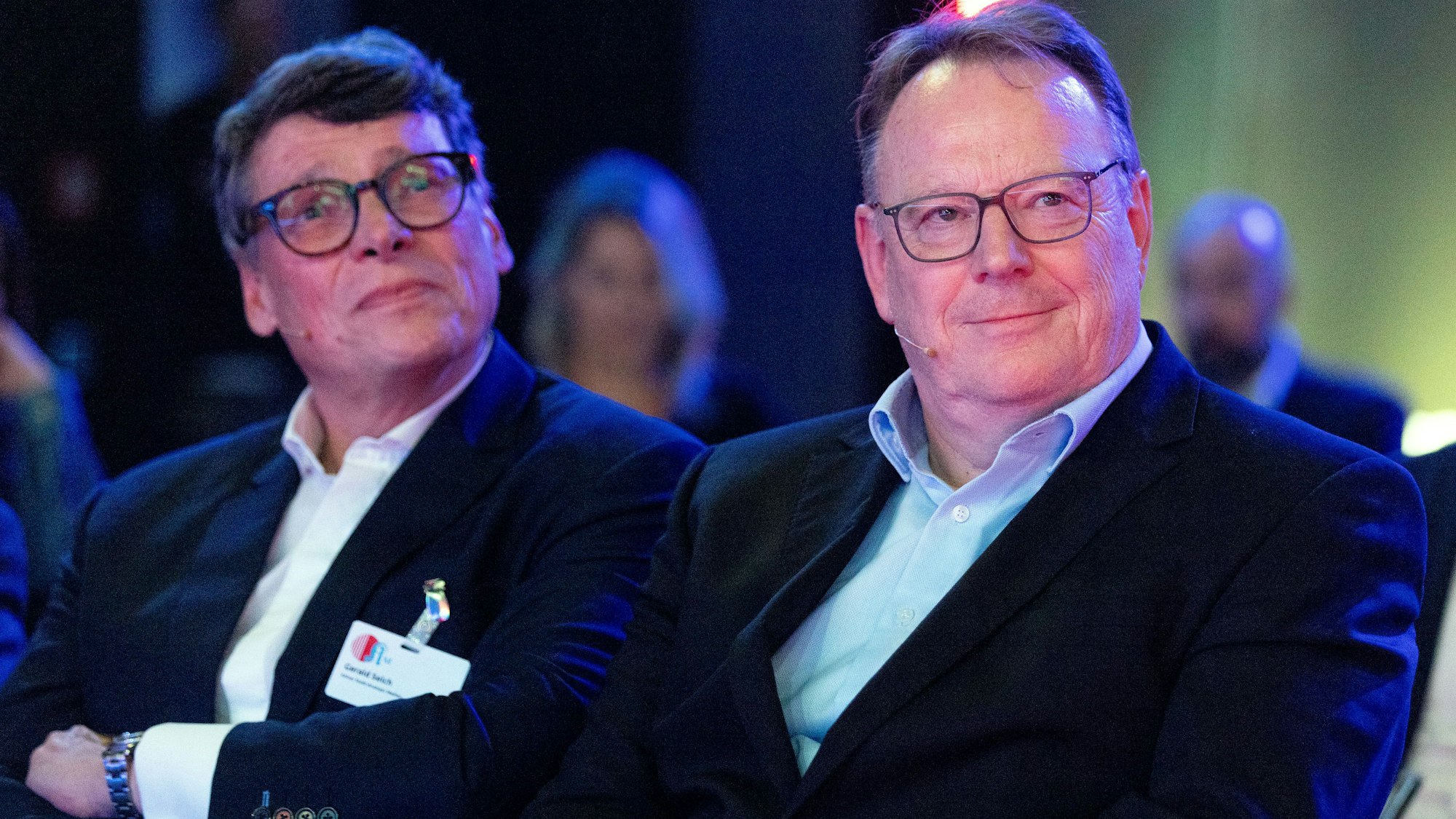 Stadt-Anzeiger-Chefredakteur Gerald Selch und OB Torsten Burmester