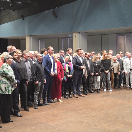 Der Troisdorfer Stadtrat vor seiner konstituierenden Sitzung