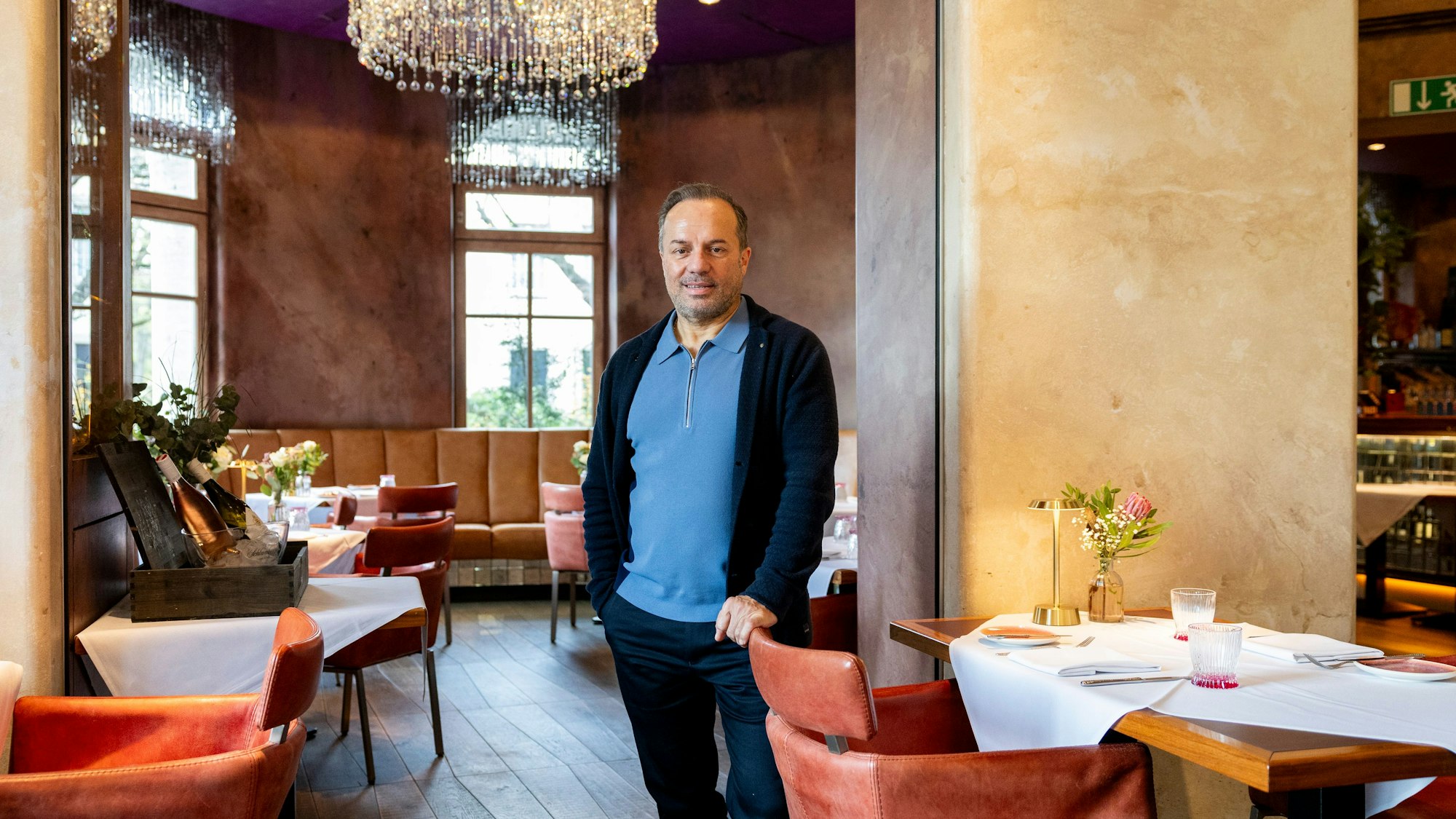 Franz Gruber in seinem Restaurant im Agnesviertel
