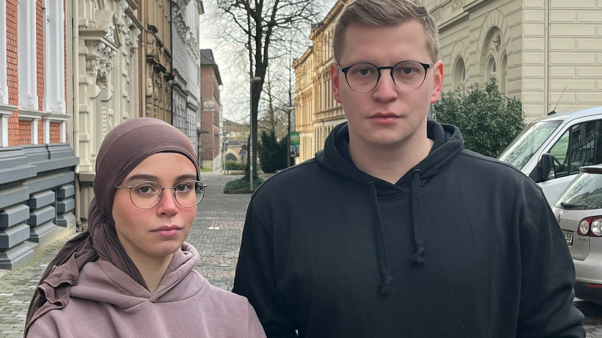 Die Landessprecher der Grünen Jugend in NRW, Aslı Baskas und Björn Maue.