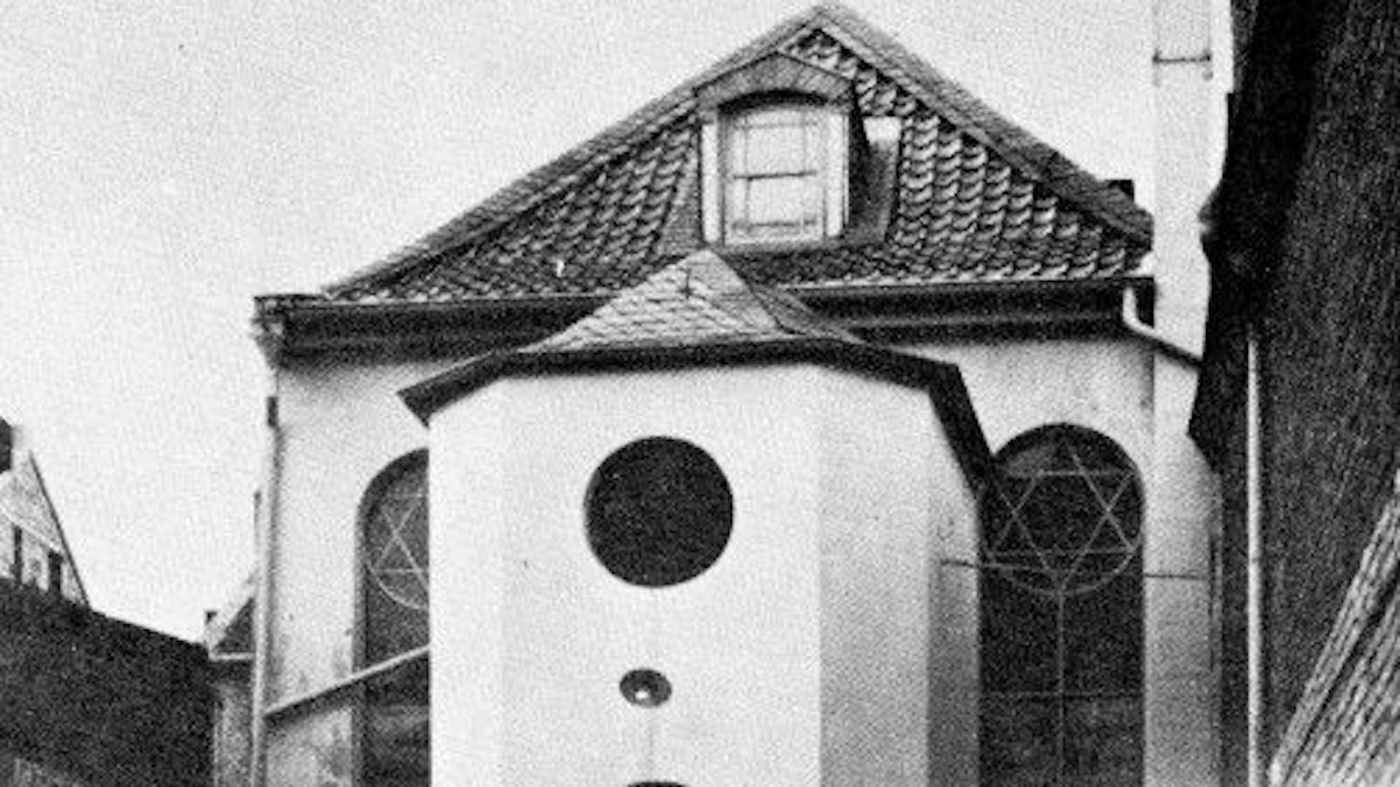 Die Mülheimer Synagoge im Jahr 1910.