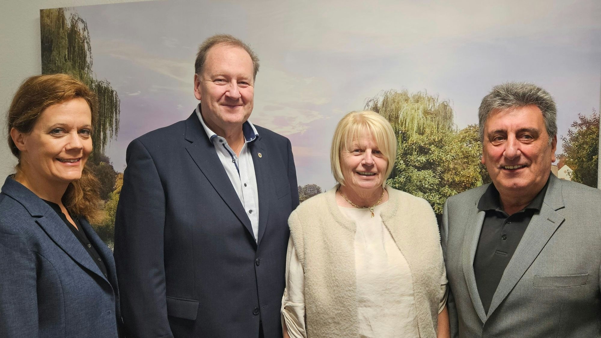 Zu sehen ist der Vorstand der Bergheimer CDU-Ratsfraktion mit Kirsten Wildschrey-Just, Christian Karaschinski, Elisabeth Hülsewig und Hans-Josef Weck.