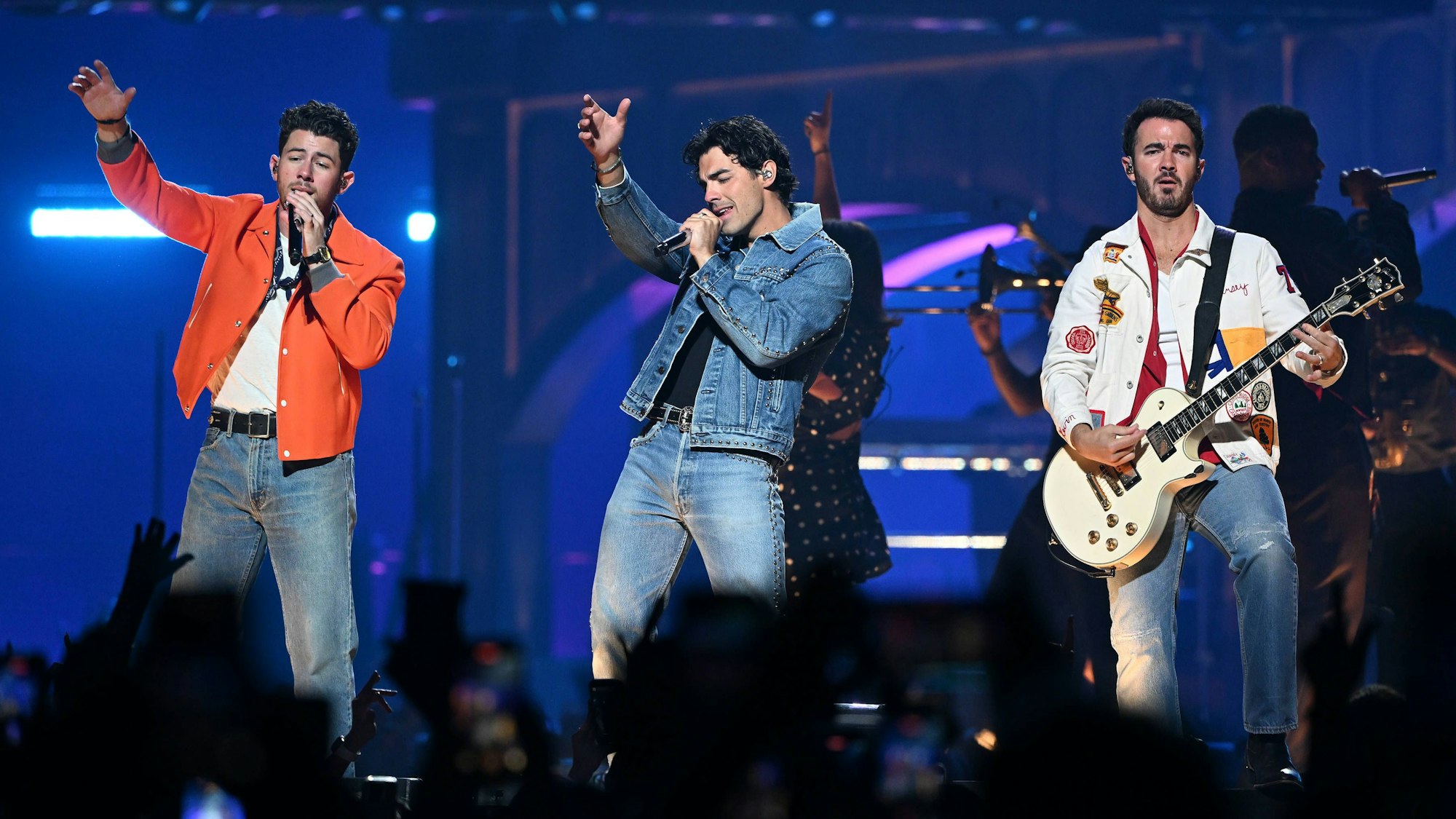 Die Jonas Brothers auf der Bühne.