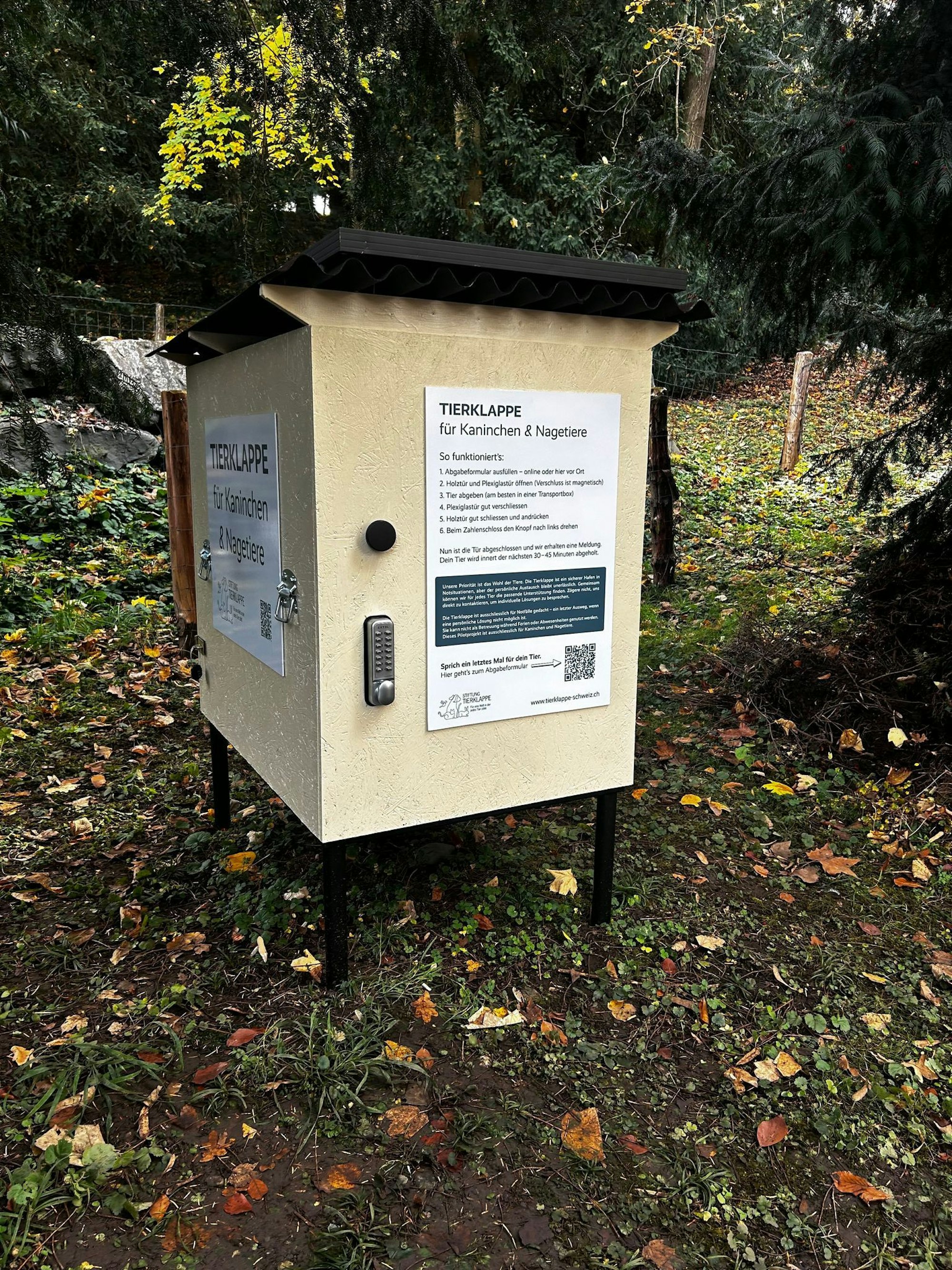 Die erste «Tierklappe» der Schweiz - das Konzept ist nicht unumstritten.