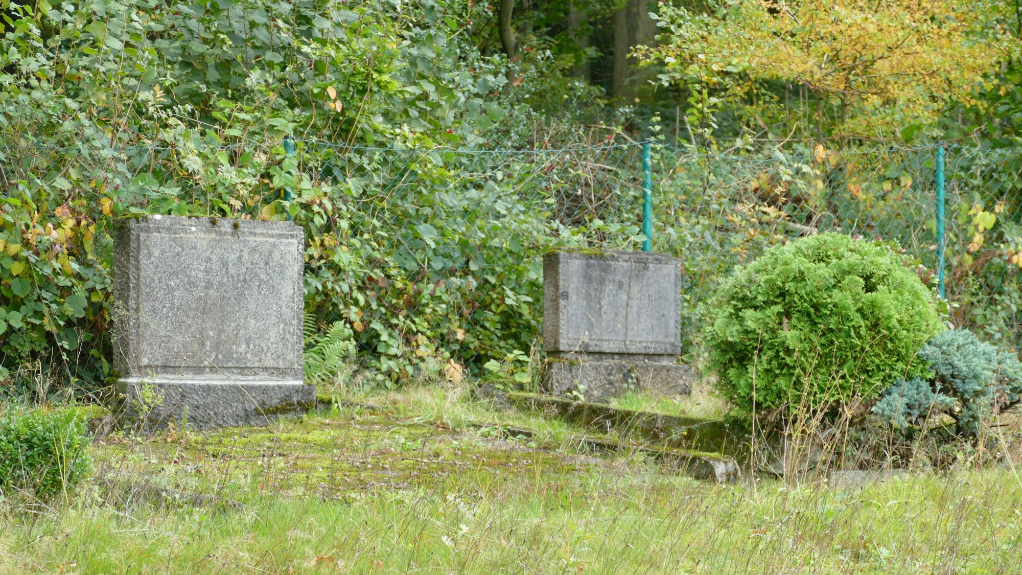 Grabsteine auf dem jüdischen Friedhof an der Herchener Straße