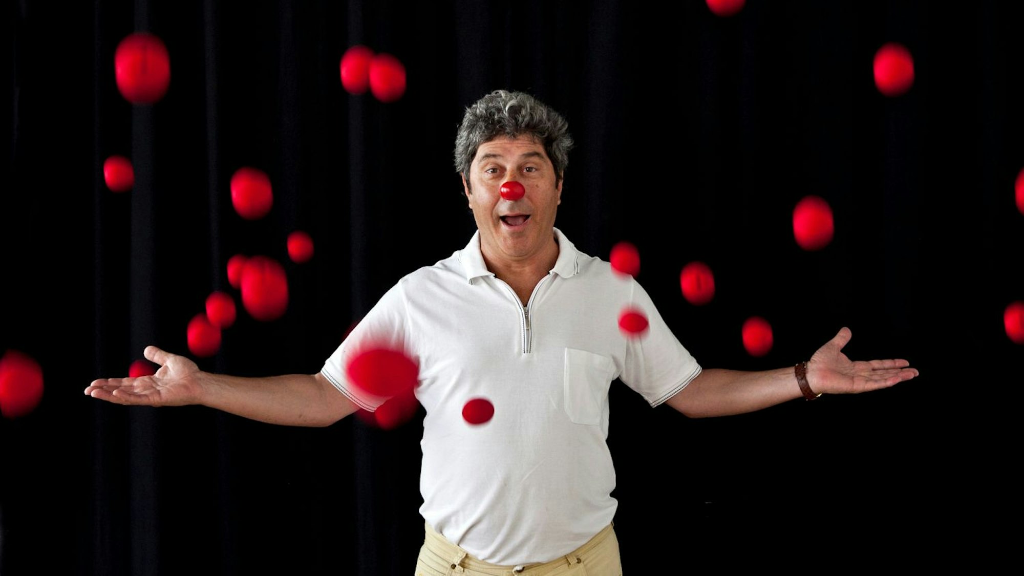 Giora Seeliger von den Roten Nasen.