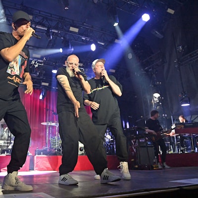 Die Fantastischen Vier auf der Bühne.