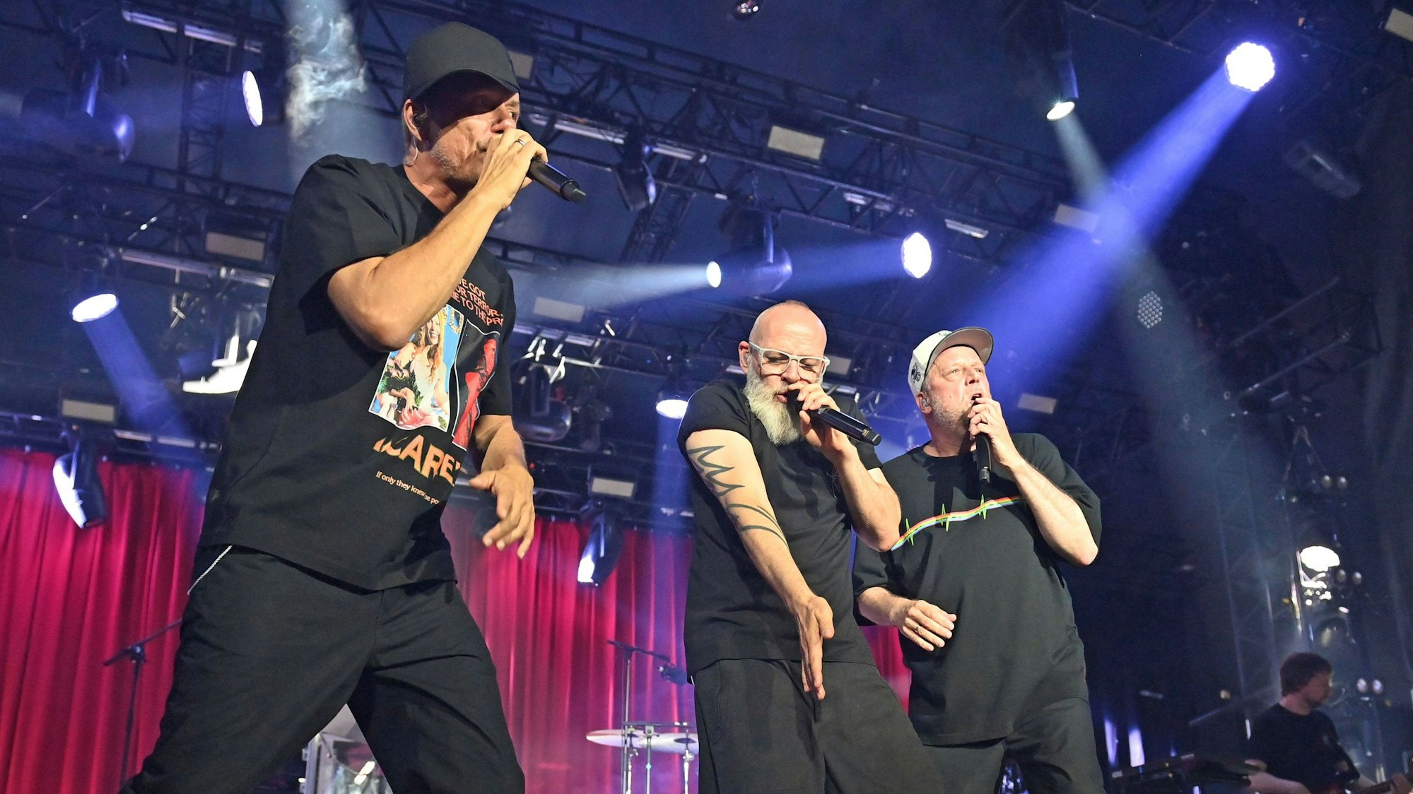 Die Fantastischen Vier auf der Bühne.