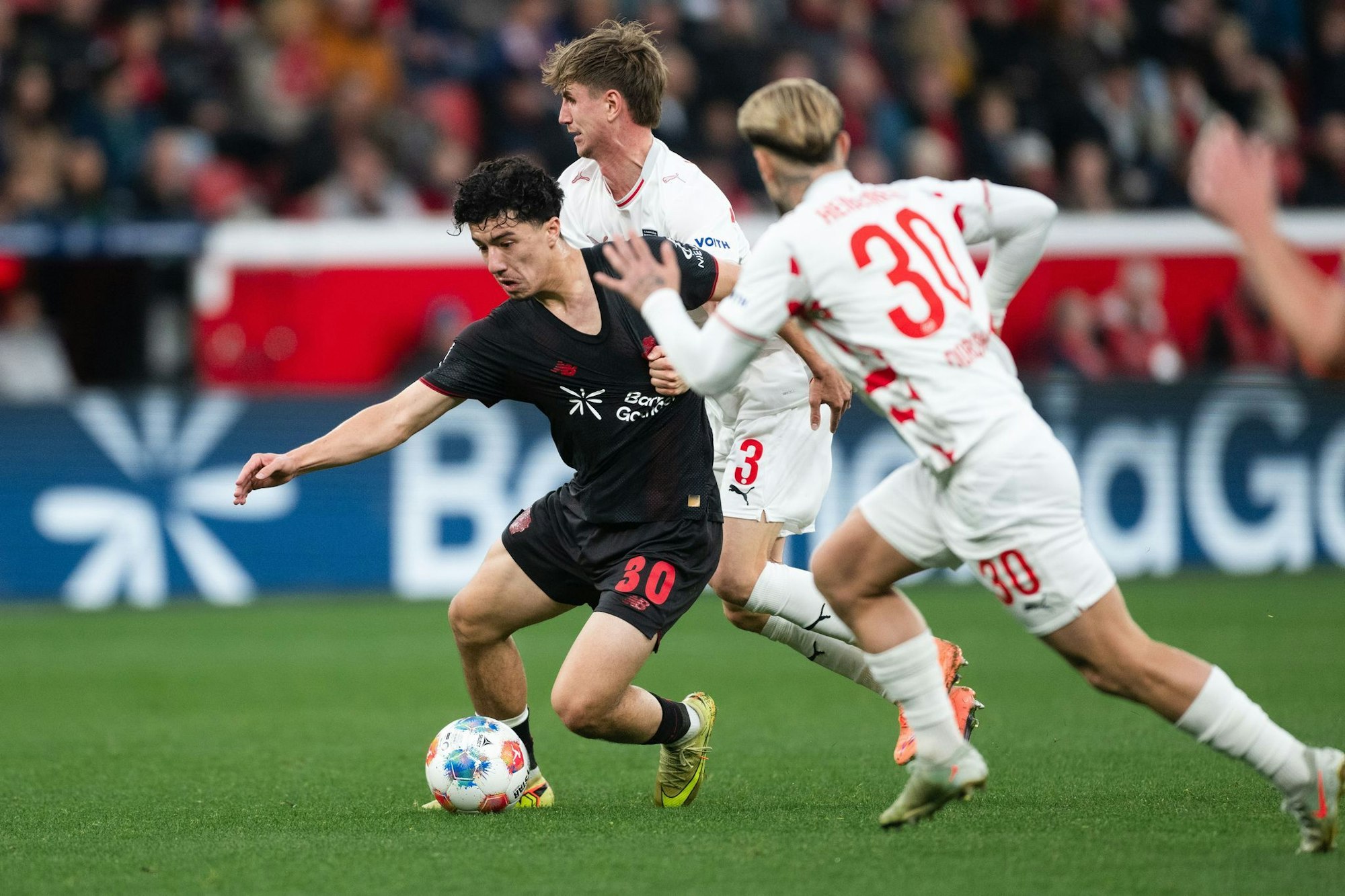 Ibrahim Maza traf zu seinem ersten Doppelpack für die Werkself.