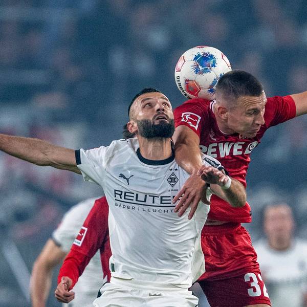Der unglücklichste Mann im Borussia Park: Kristoffer Lund, hier im Duell mit Mönchengladbachs Honorat.