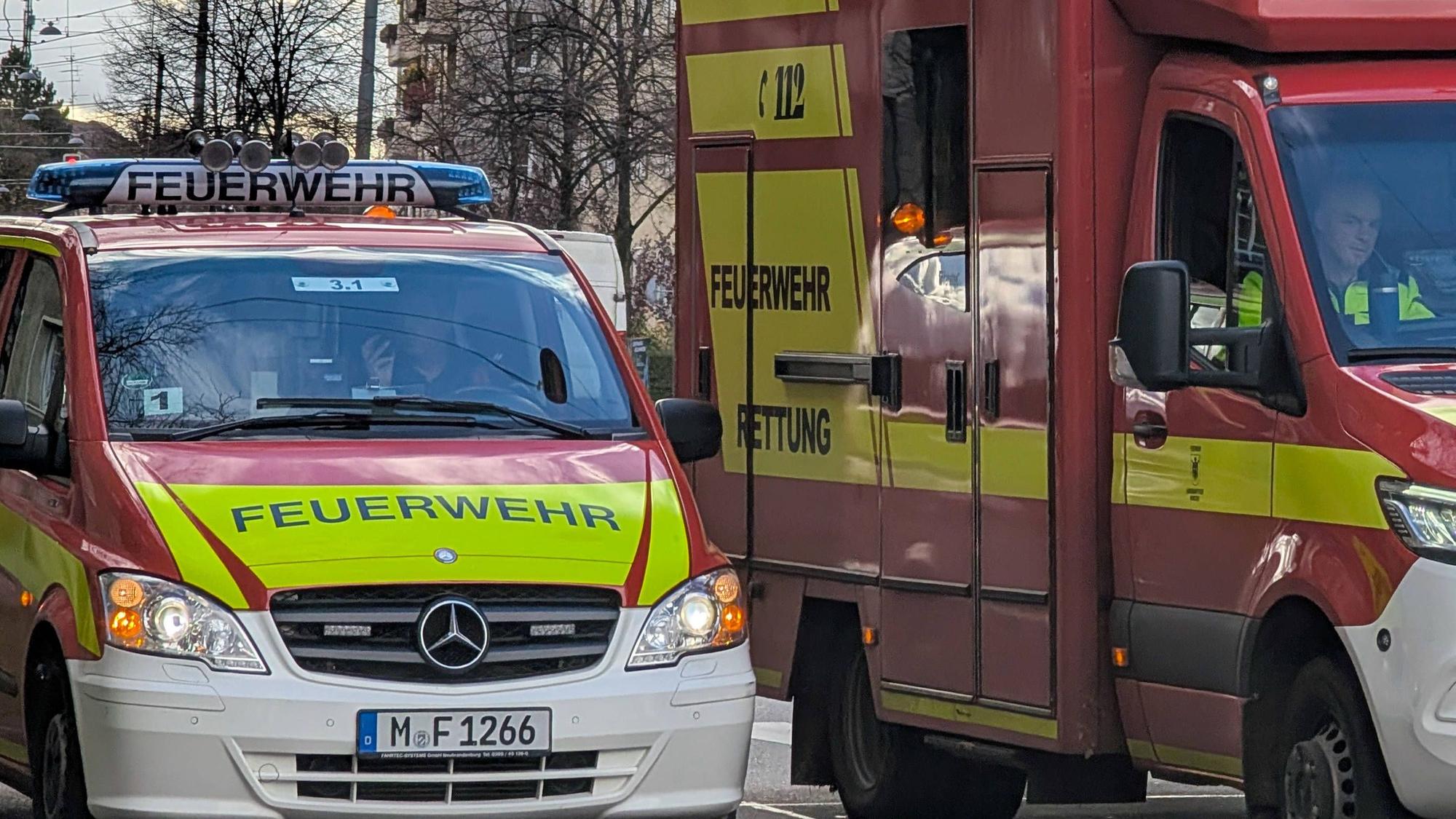 Feuerwehrfahrzeuge im Einsatz