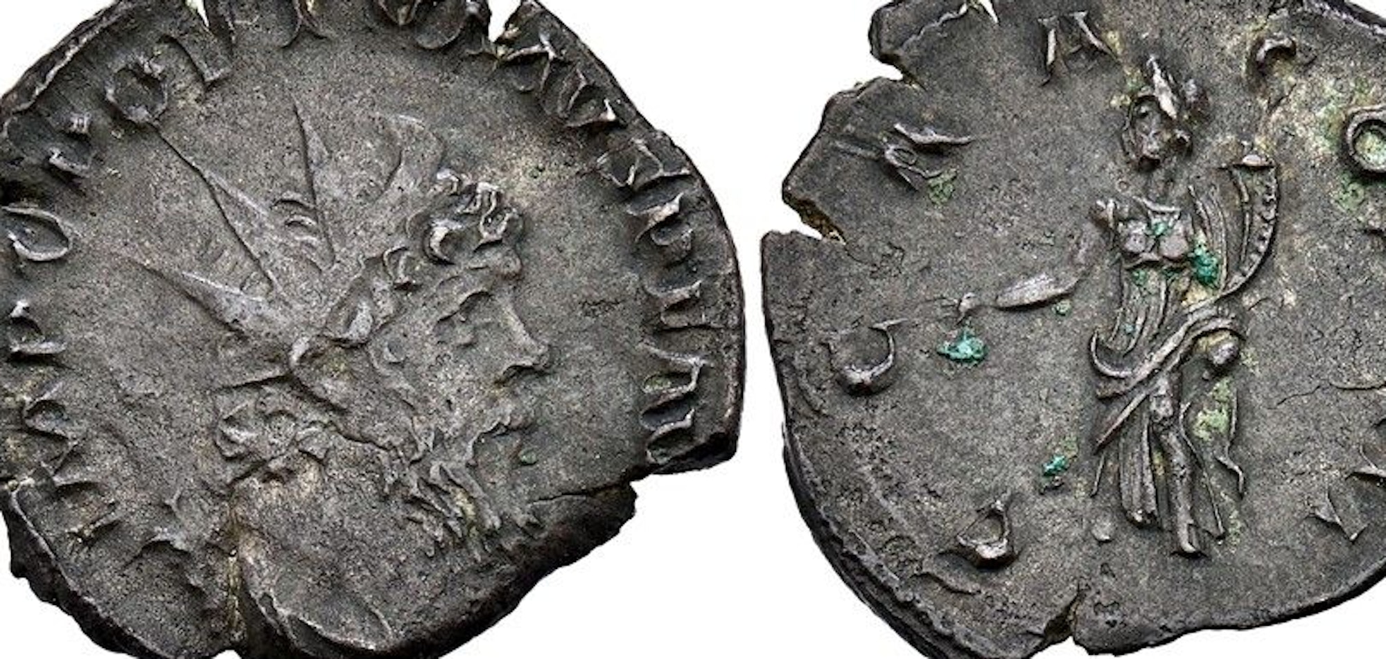 Diese Silbermünze mit der Büste von Postumus hat die Losnummer 9364 und kommt am Dienstag, 18. November, zum Ausruf.