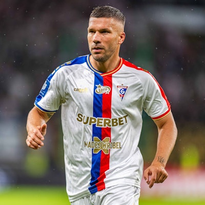 STADION IMIENIA ERNESTA POHLA W ZABRZU STADION GORNIK ZABRZE UL ROOSEVELTA 81 30.08.2025 PILKA NOZNA EKSTRAKLASA SEZON 2025/2026 POLISH FOOTBALL EKSTRAKLASA LEAGUE SEASON 2025/2026 GORNIK ZABRZE vs MOTOR LUBLIN LUKAS PODOLSKI FOT.Kamil Wolny/NEWSPIX.PL --- newspix.pl POLAND OUT PUBLICATIONxNOTxINxPOL