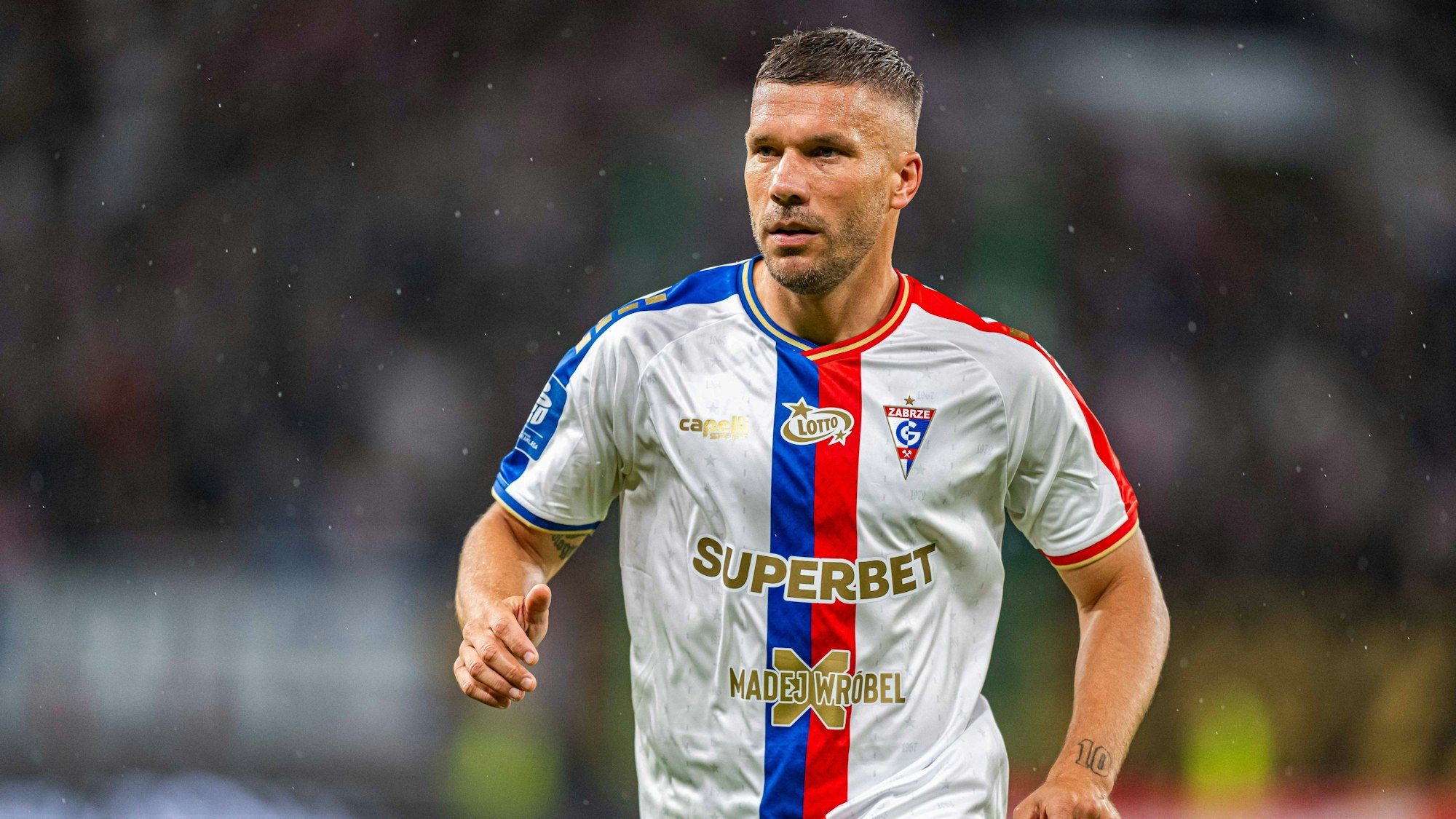 STADION IMIENIA ERNESTA POHLA W ZABRZU STADION GORNIK ZABRZE UL ROOSEVELTA 81 30.08.2025 PILKA NOZNA EKSTRAKLASA SEZON 2025/2026 POLISH FOOTBALL EKSTRAKLASA LEAGUE SEASON 2025/2026 GORNIK ZABRZE vs MOTOR LUBLIN LUKAS PODOLSKI FOT.Kamil Wolny/NEWSPIX.PL --- newspix.pl POLAND OUT PUBLICATIONxNOTxINxPOL