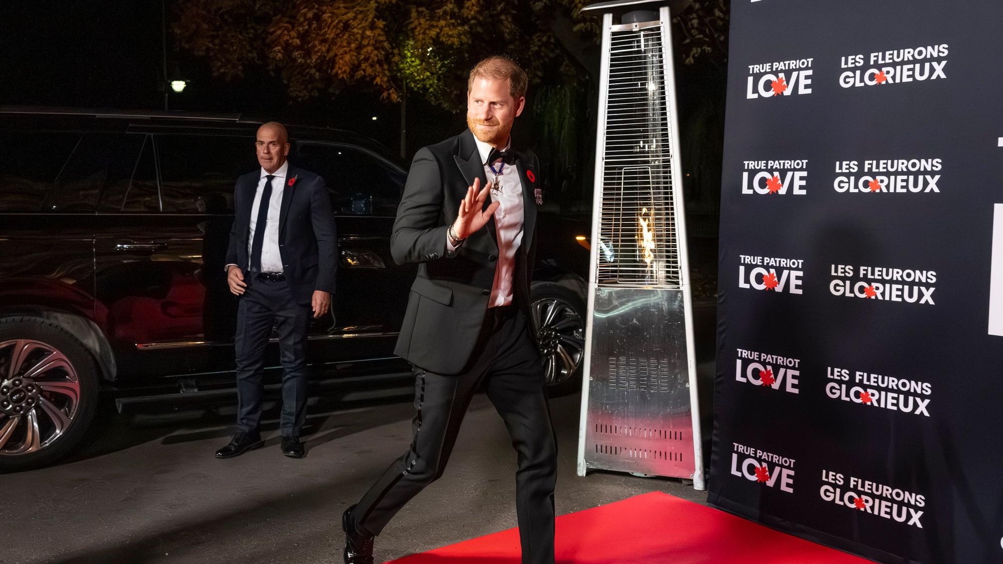 Prinz Harry beim „True Patriot Love's National Tribute Dinner“ in Toronto, einer Spendenveranstaltung zur Unterstützung von Militärangehörigen, Veteranen und ihren Familien.
