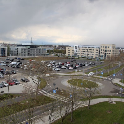 Das Grundstück zwischen Hochschule und Huma soll die neue Stadtentwicklungsgesellschaft vermarkten.