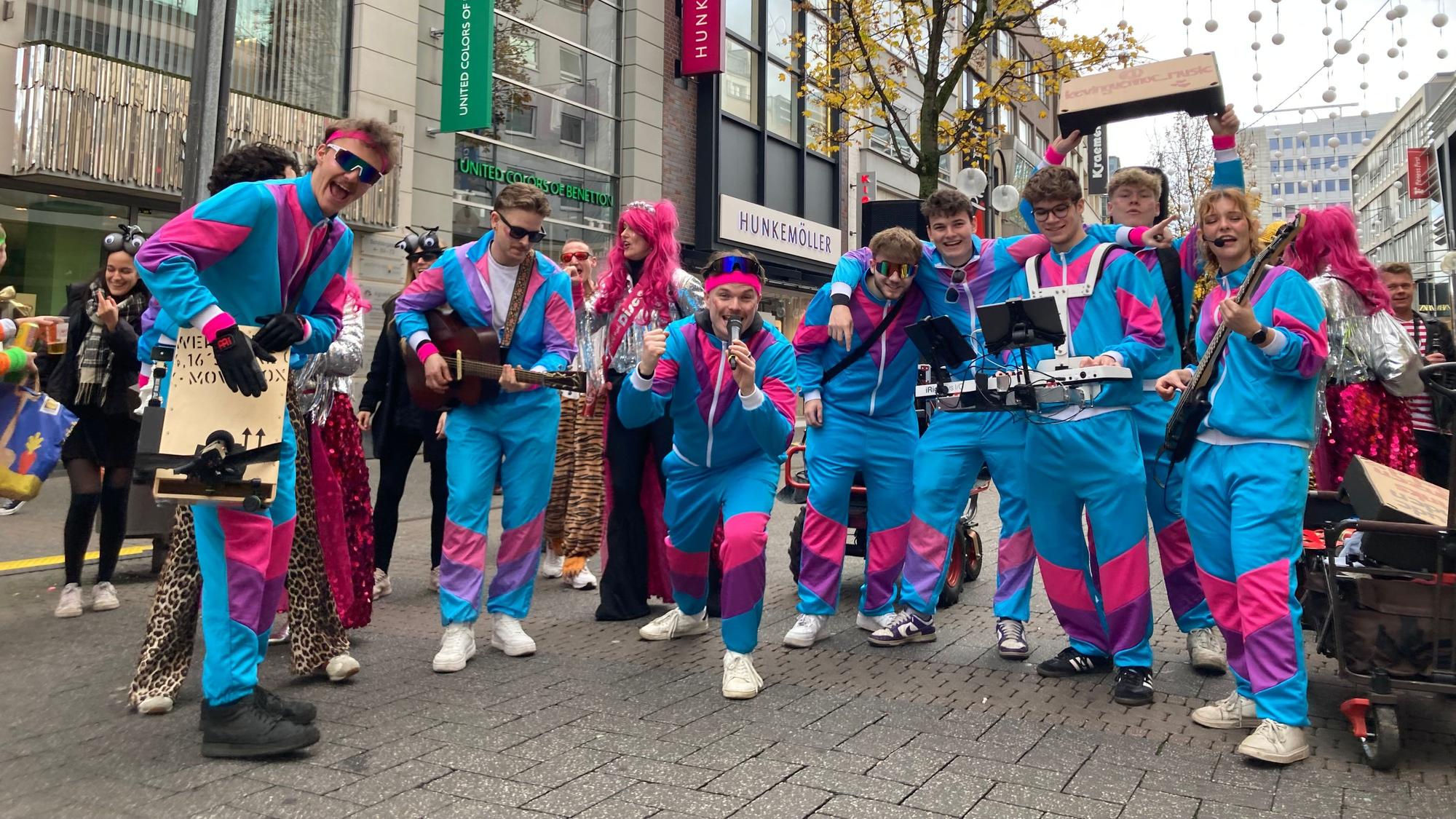 Diese Gruppe sorgte für eine musikalische Einlage auf der Schildergasse