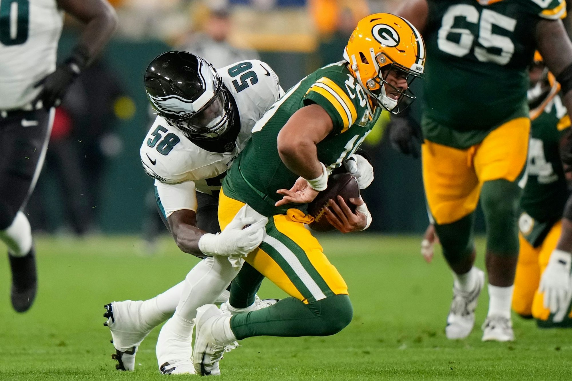 Die Eagles und Packers lieferten sich ein von der Defensive geprägtes Duell.