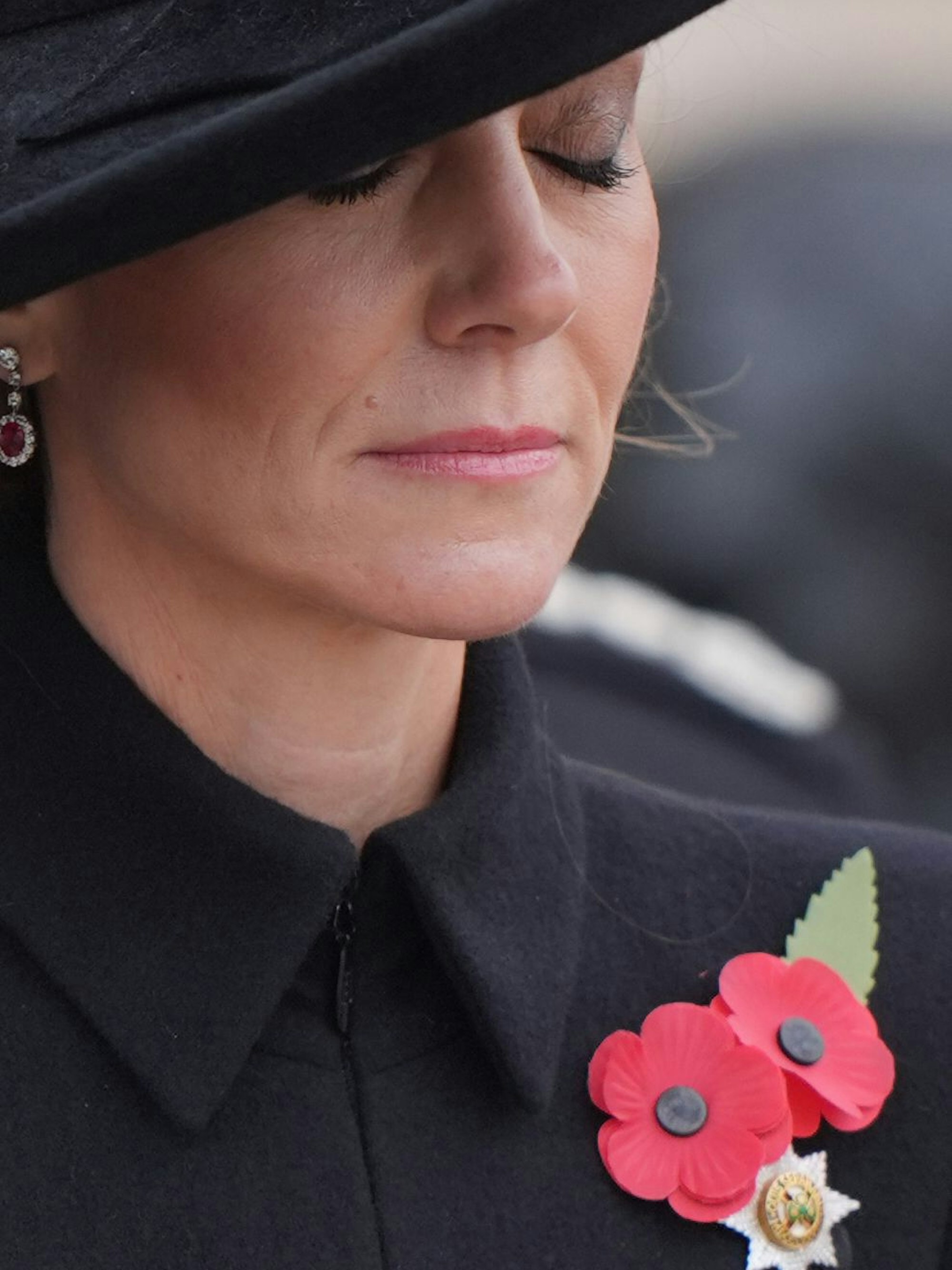 Prinzessin Kate beim Gedenkgottesdienst zum 107. Jahrestag des Waffenstillstands vom 11. November 1918.