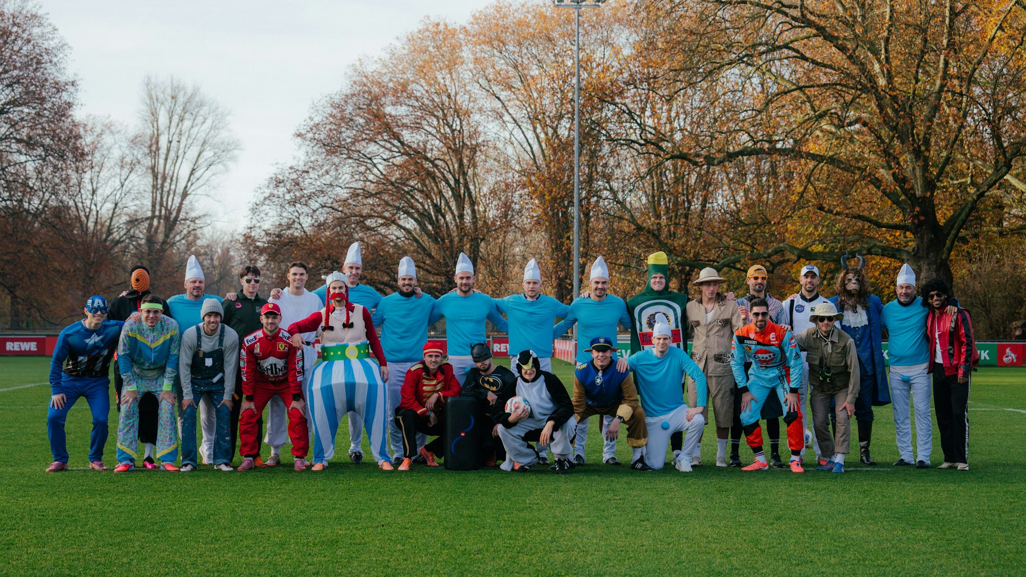 Der FC beim Karnevalstraining