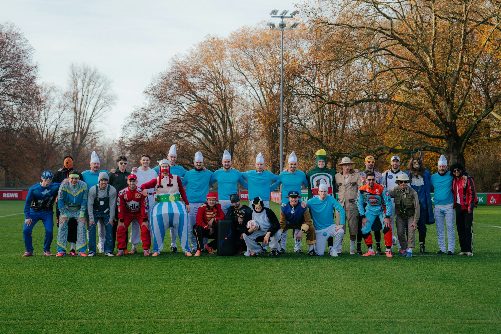 Der FC beim Karnevalstraining