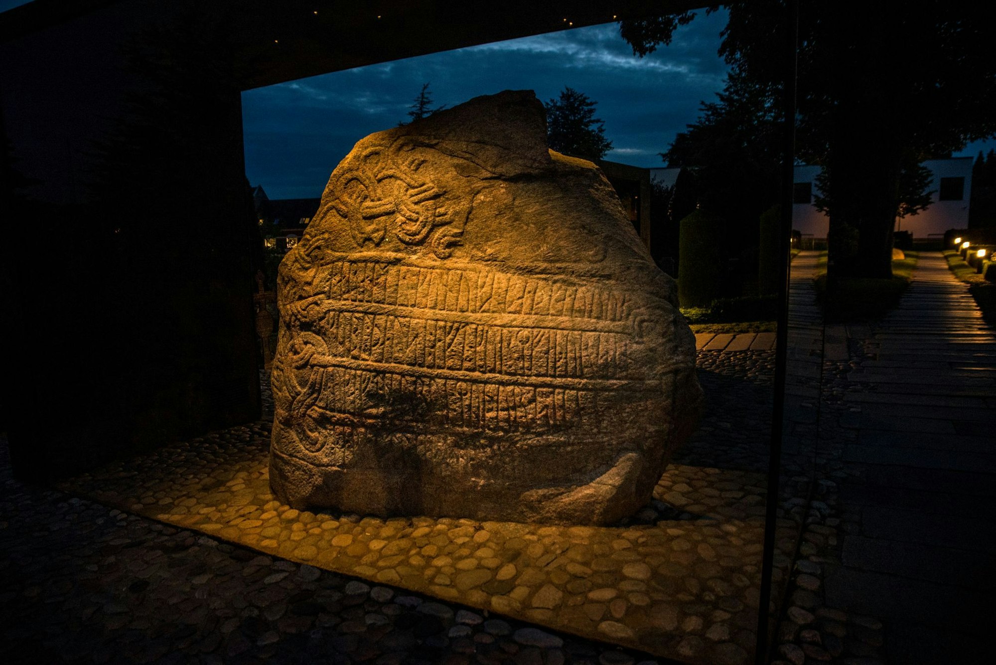Runensteine von Jelling: Der «Geburtsort unseres Landes», sagt ein Guide.