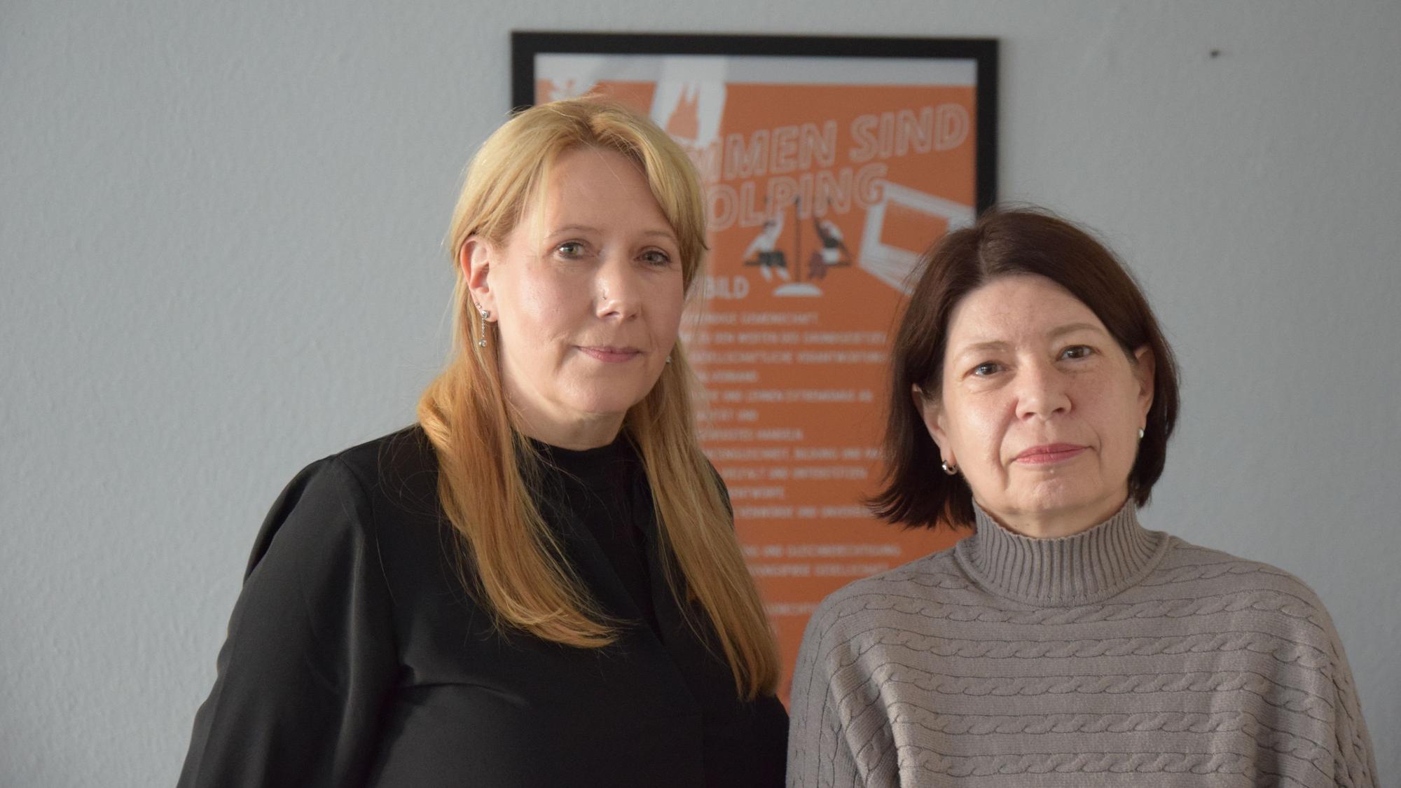 Anja Wiesendorf und Andrea Osenberg vom Kolping-Bildungswerk.