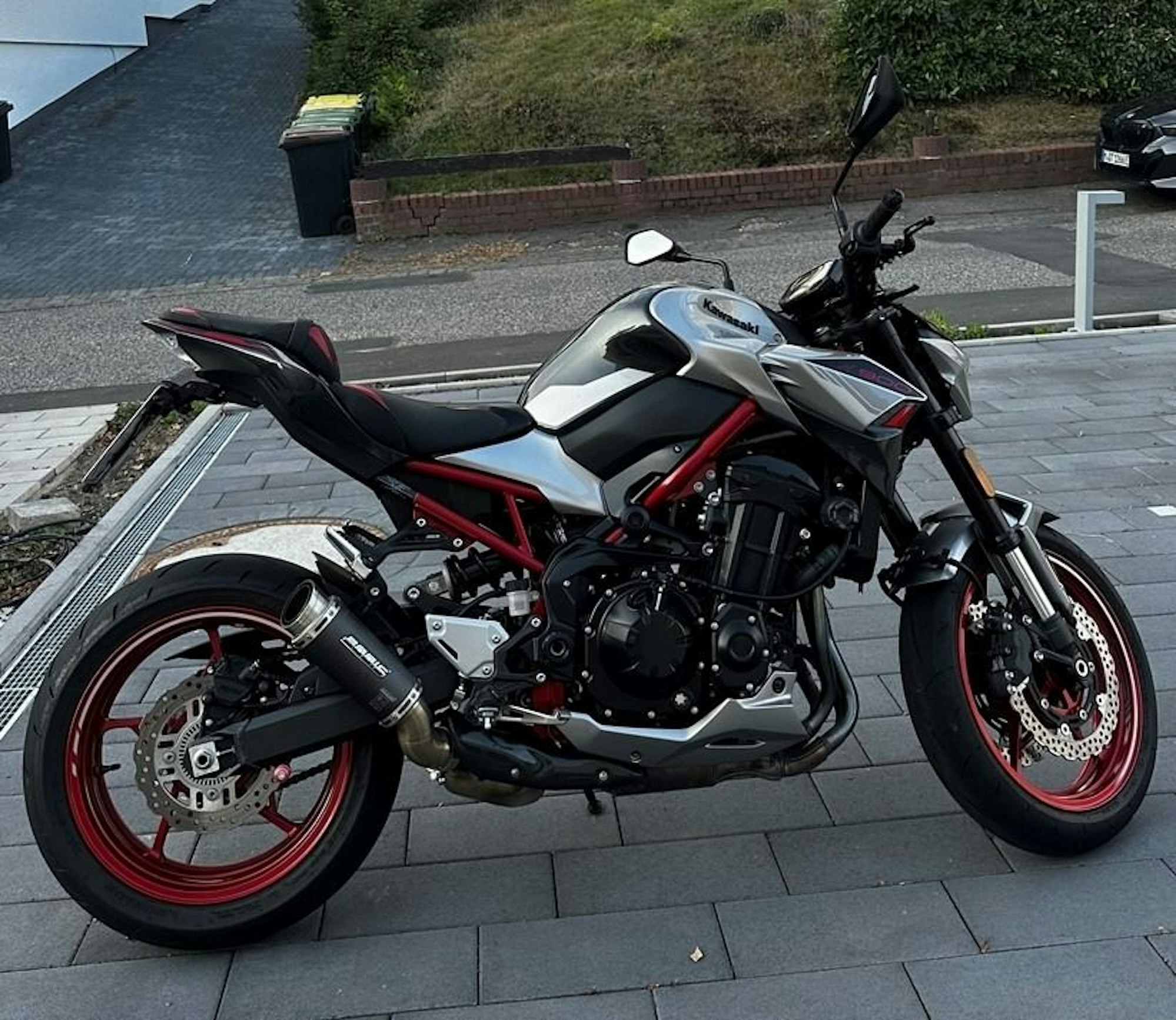 Das gestohlene Motorrad der Marke Kawasaki.