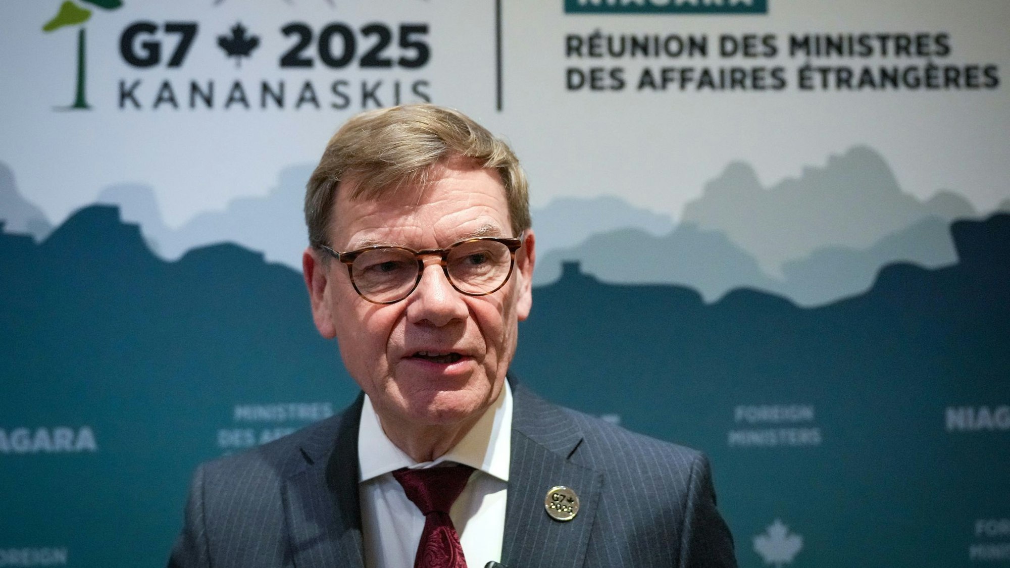 Außenminister Johann Wadephul (CDU) äußert sich am Rande des Treffens der Außenminister der G7-Runde wirtschaftsstarker Demokratien. In Kanada ist der Gaza-Friedensplan eines der Hauptthemen.