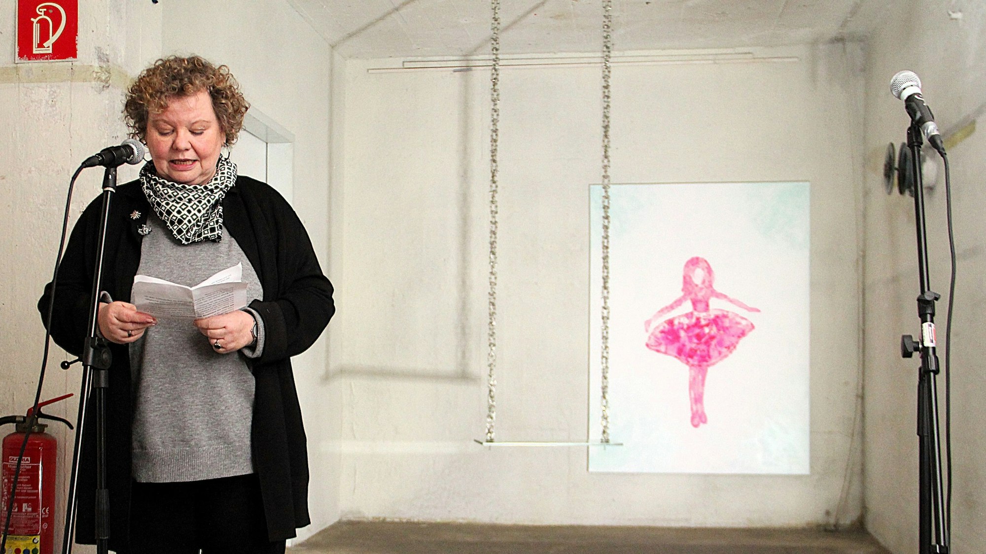 Petra Bossinger richtete an die Vertreterinnen und Vertreter aus Stadtverwaltung sowie Politik die Aufforderung zum Erhalt kultureller Einrichtungen.