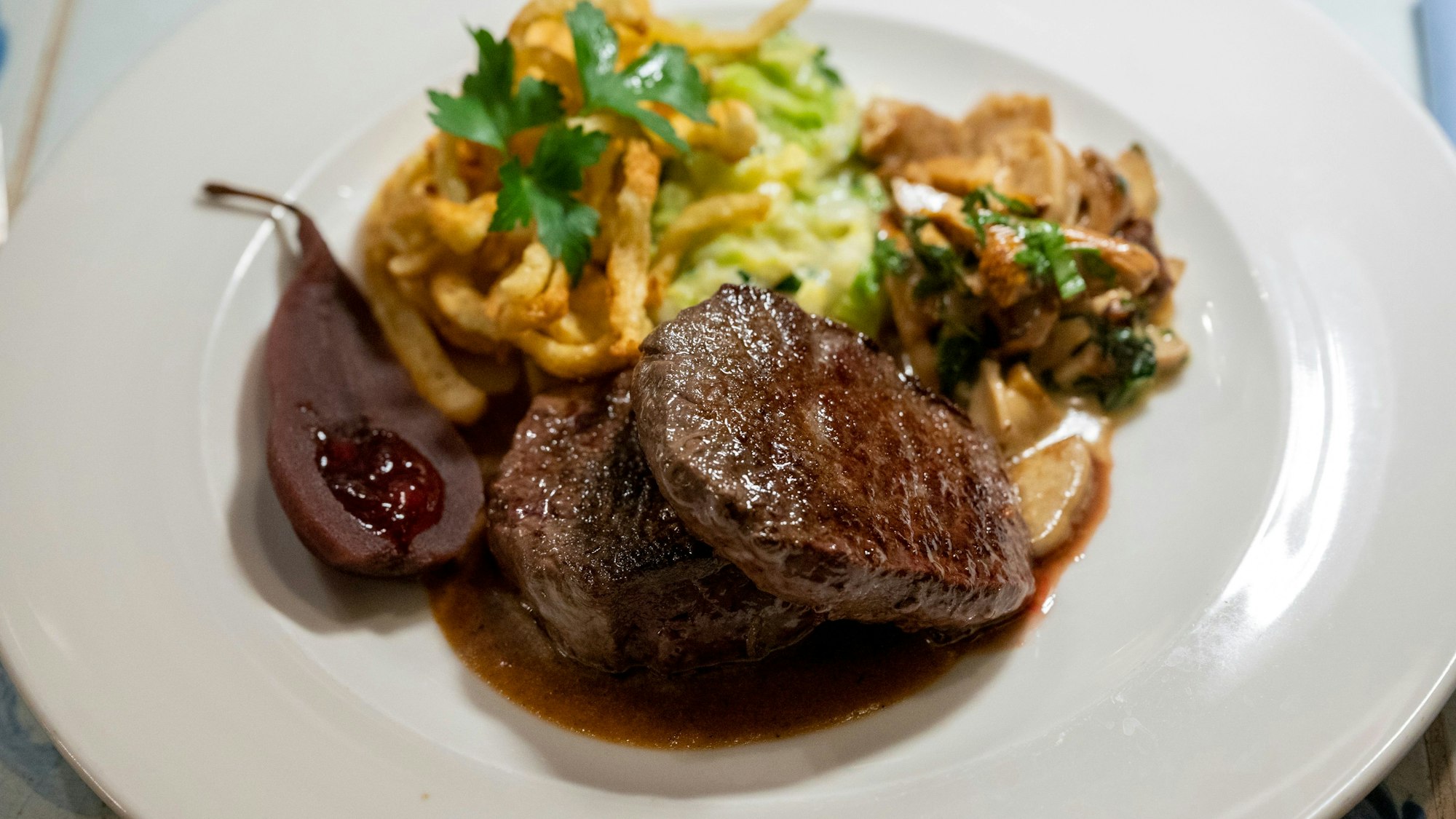 Das Restaurant Em Krützche bietet auch Wildgerichte an. (Archivbild 2023)